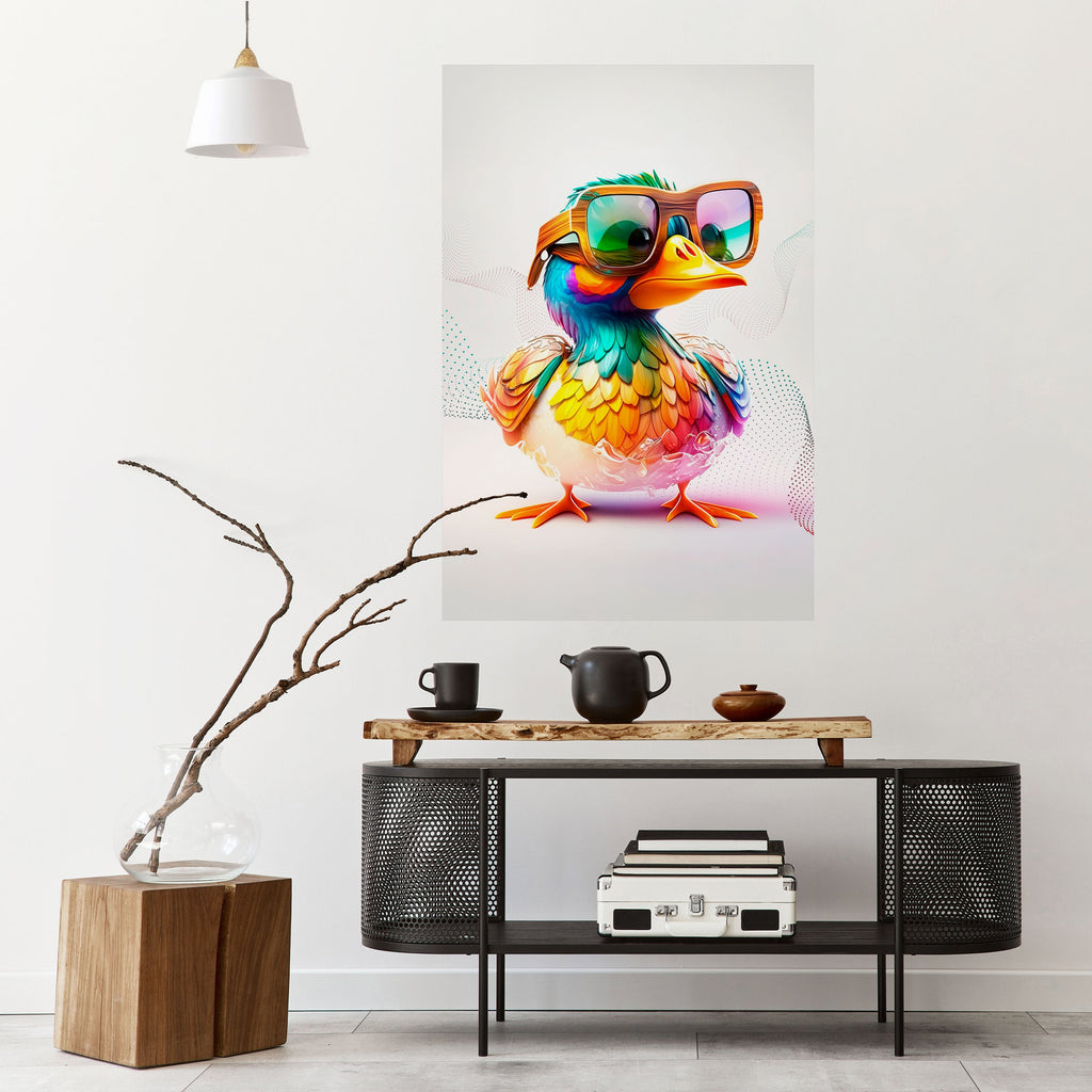 Affiche verticale autocollante QUACKY FUN