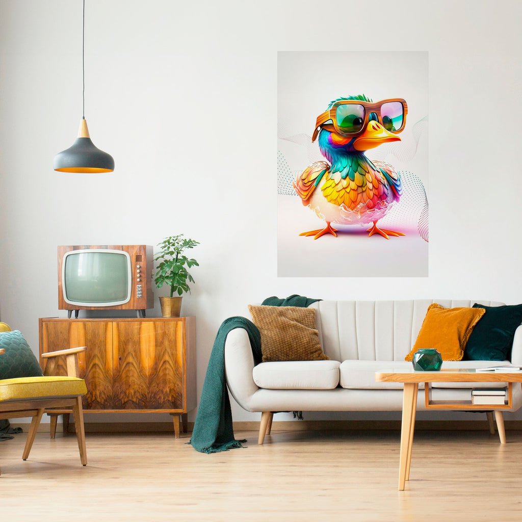 Affiche verticale autocollante QUACKY FUN