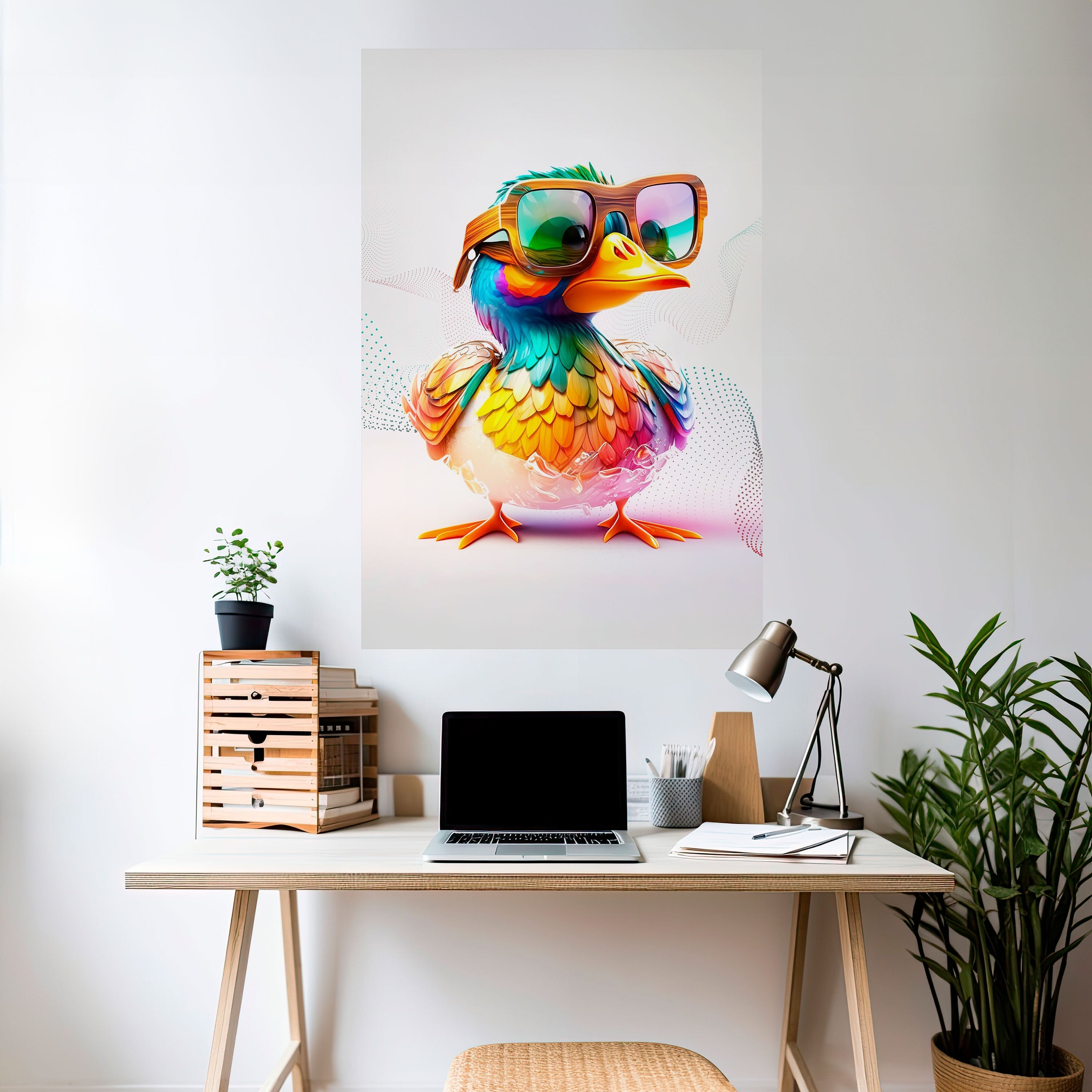 Affiche verticale autocollante QUACKY FUN