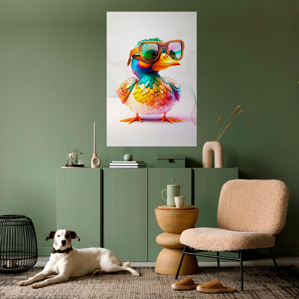 Affiche verticale autocollante QUACKY FUN