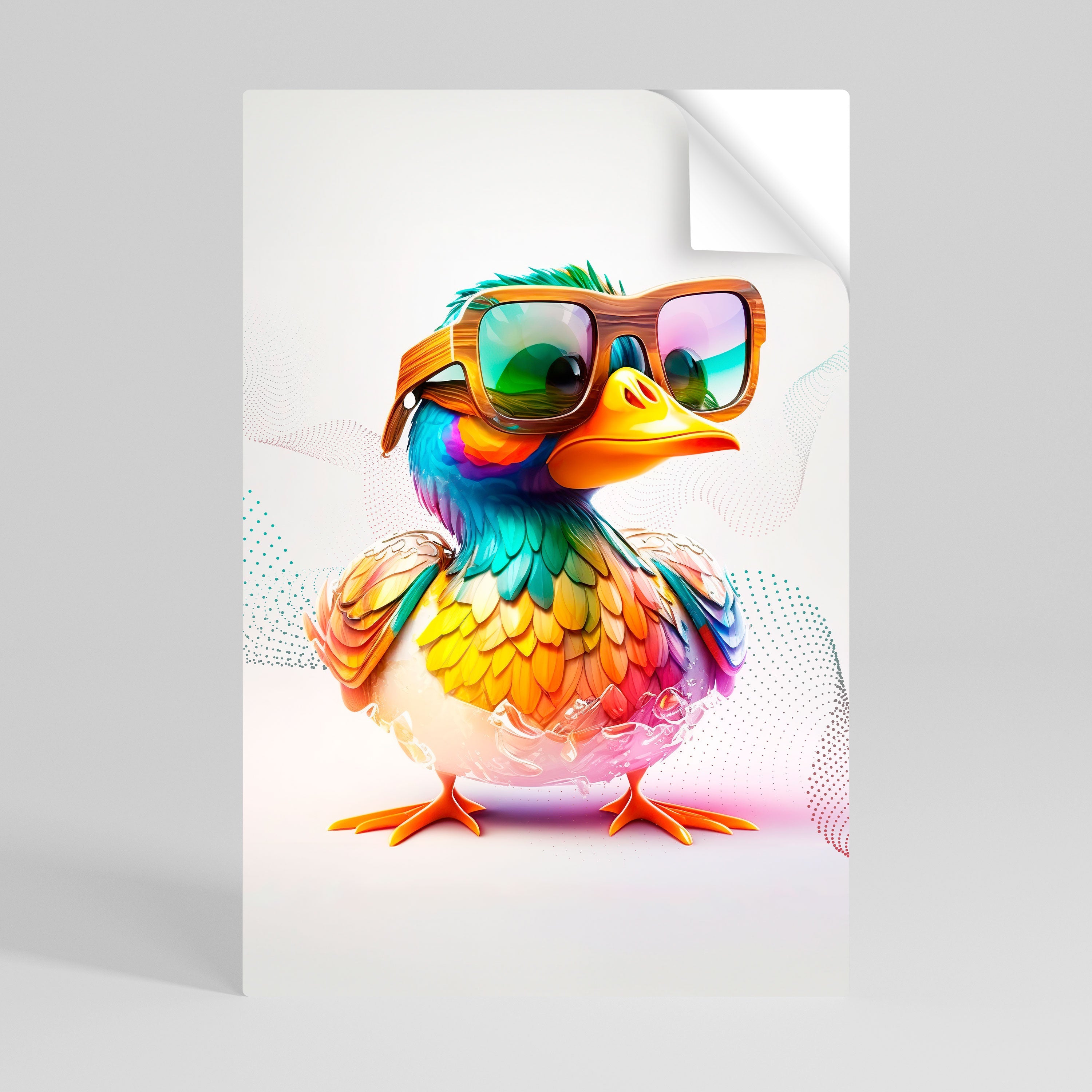 Affiche verticale autocollante QUACKY FUN