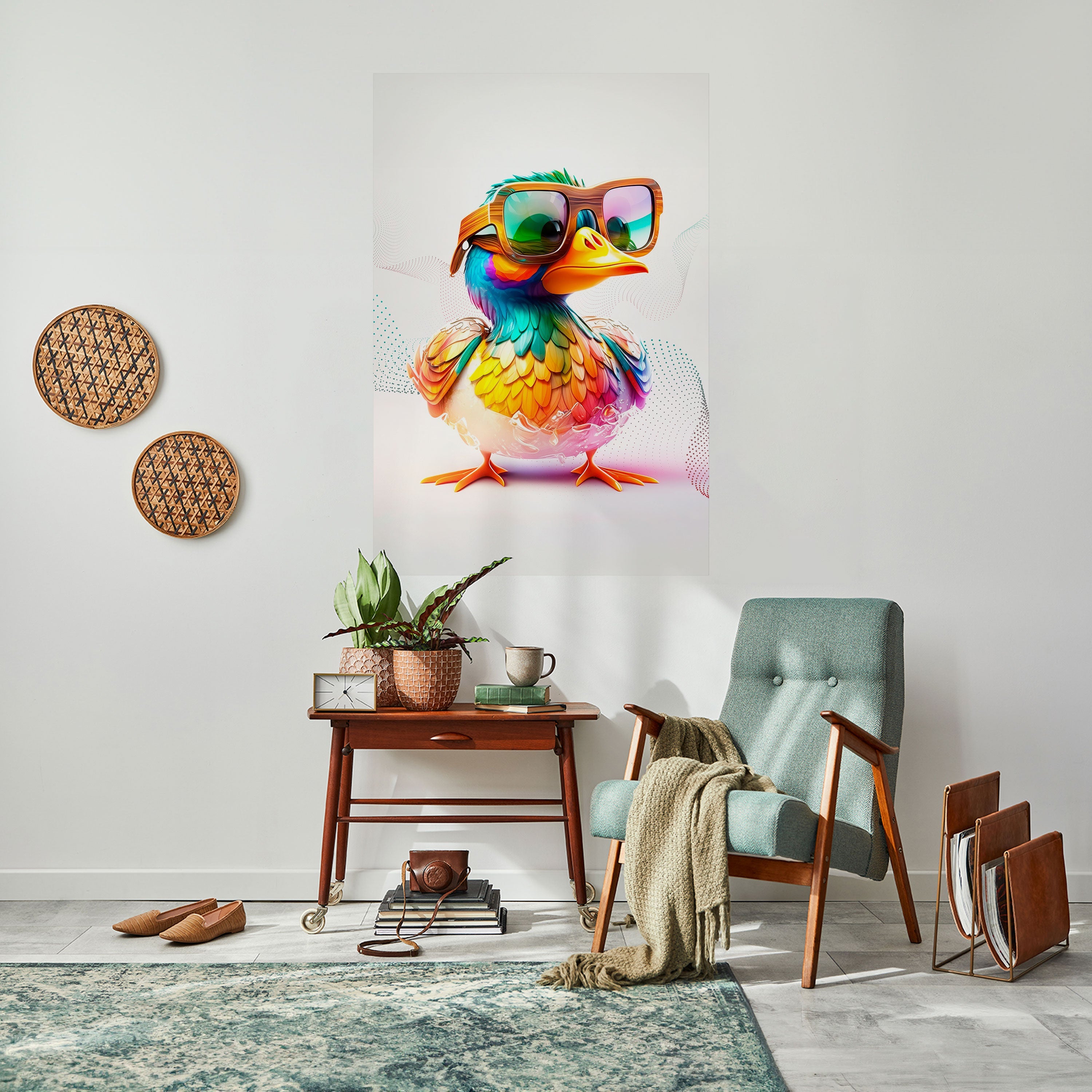 Affiche verticale autocollante QUACKY FUN