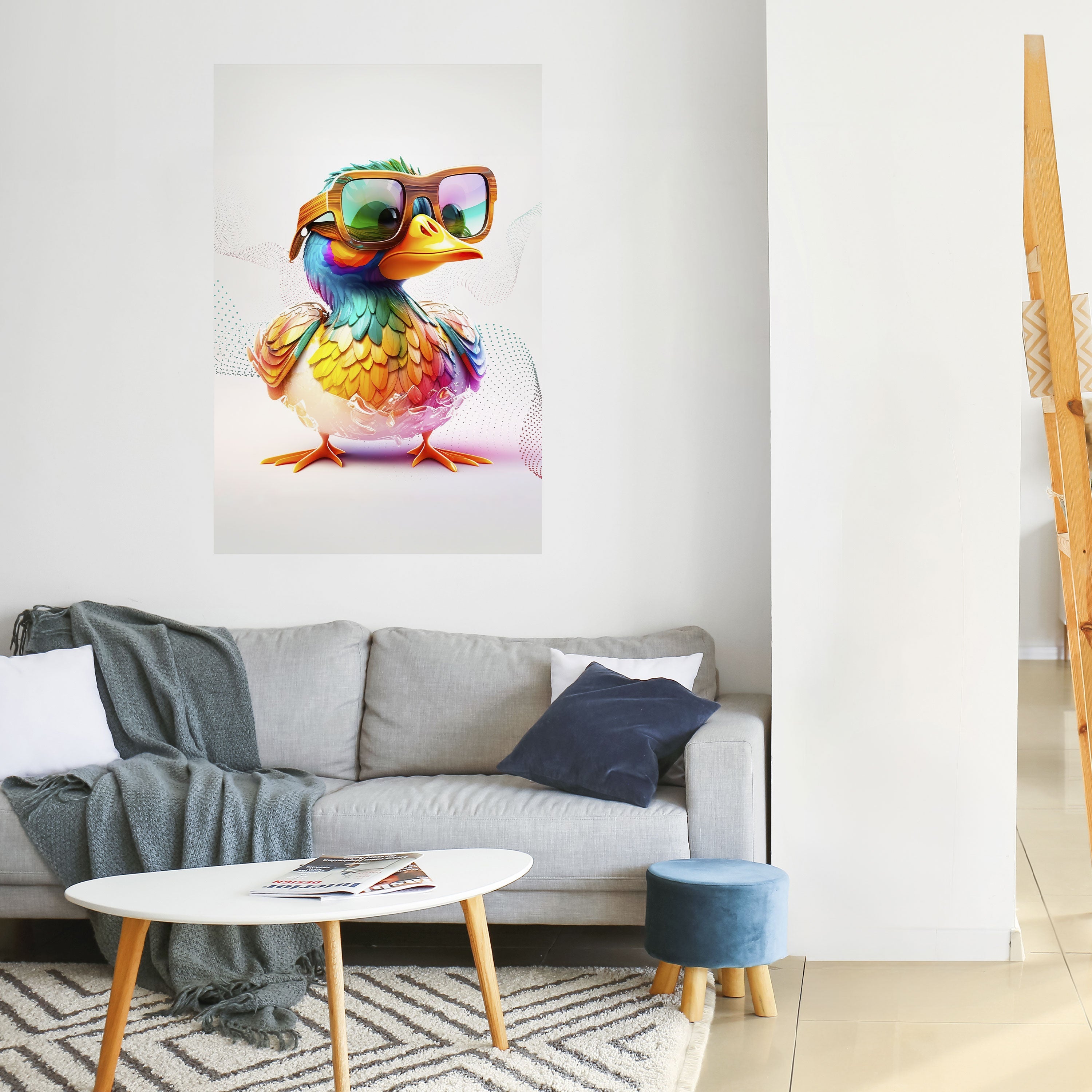 Affiche verticale autocollante QUACKY FUN