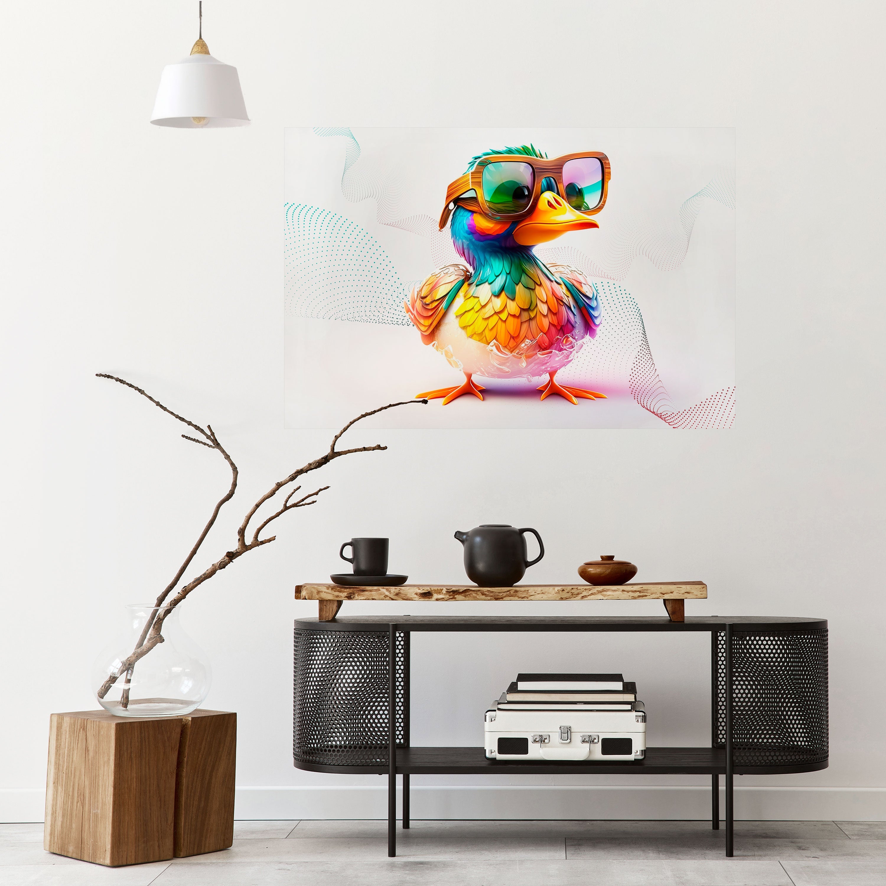 Affiche horizontale autocollante QUACKY FUN