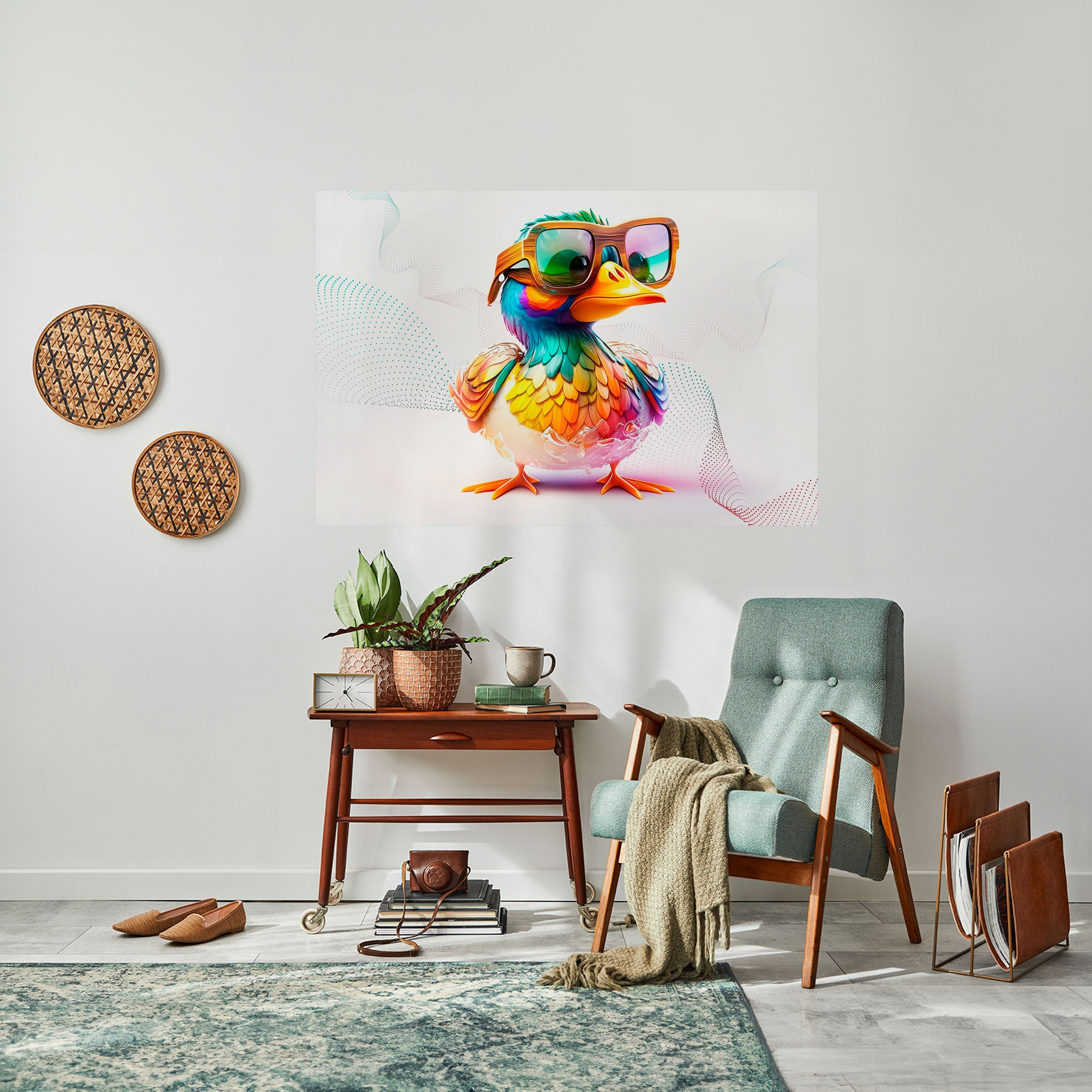 Affiche horizontale autocollante QUACKY FUN