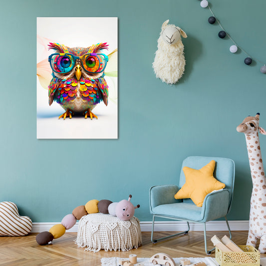 HOOT HOOT Vertical Canvas Print