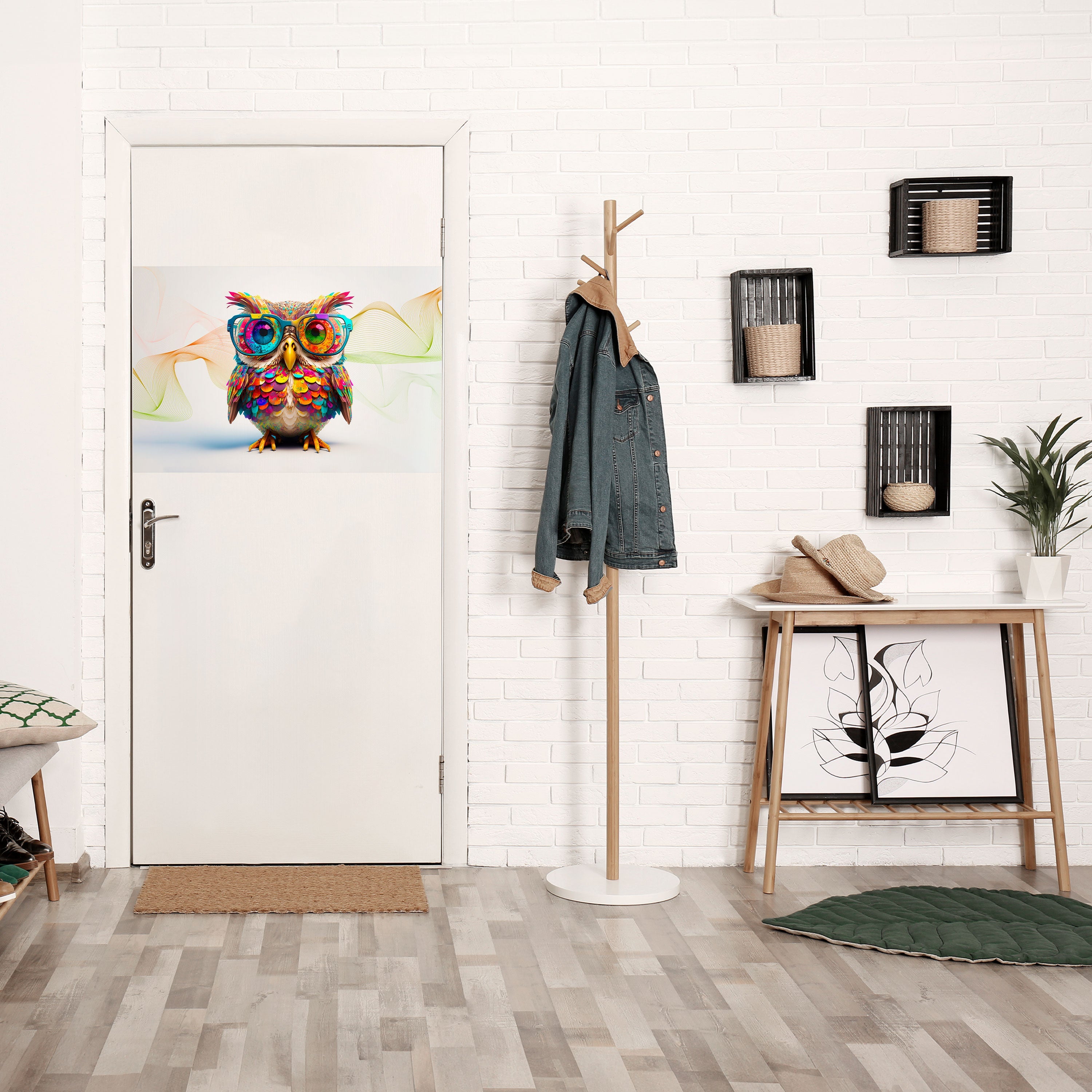 Affiche horizontale autocollante HOOT HOOT