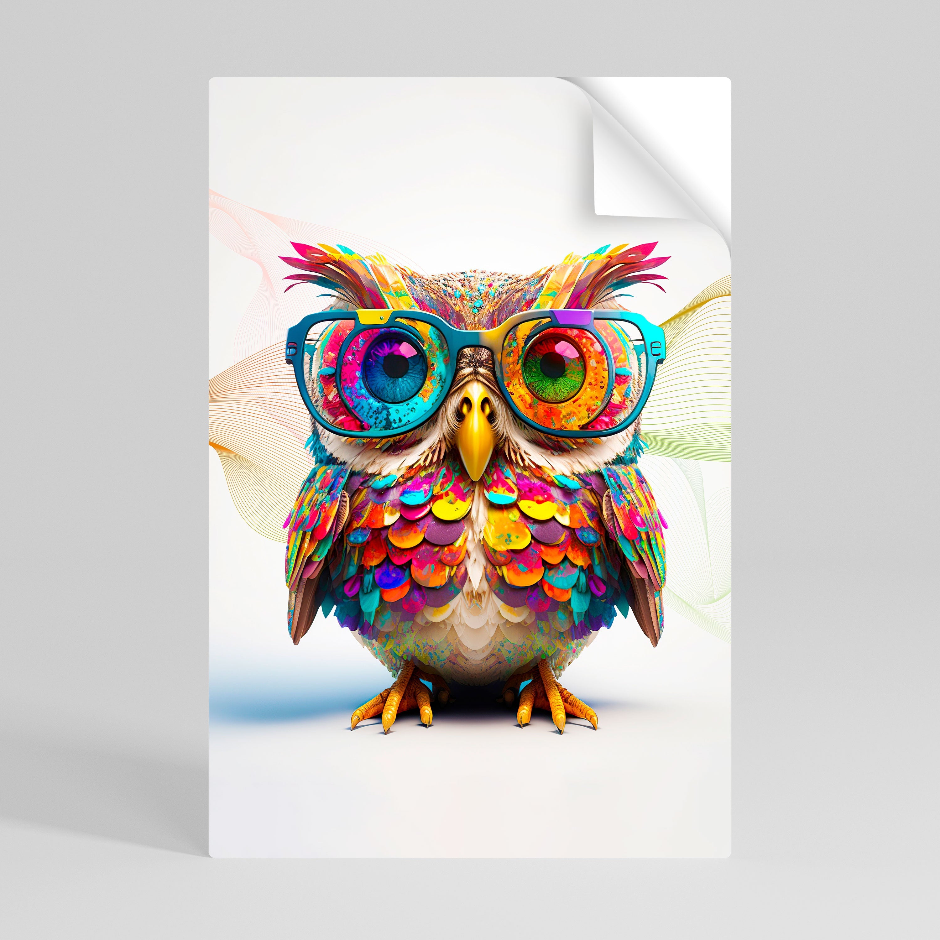 Affiche verticale autocollante HOOT HOOT