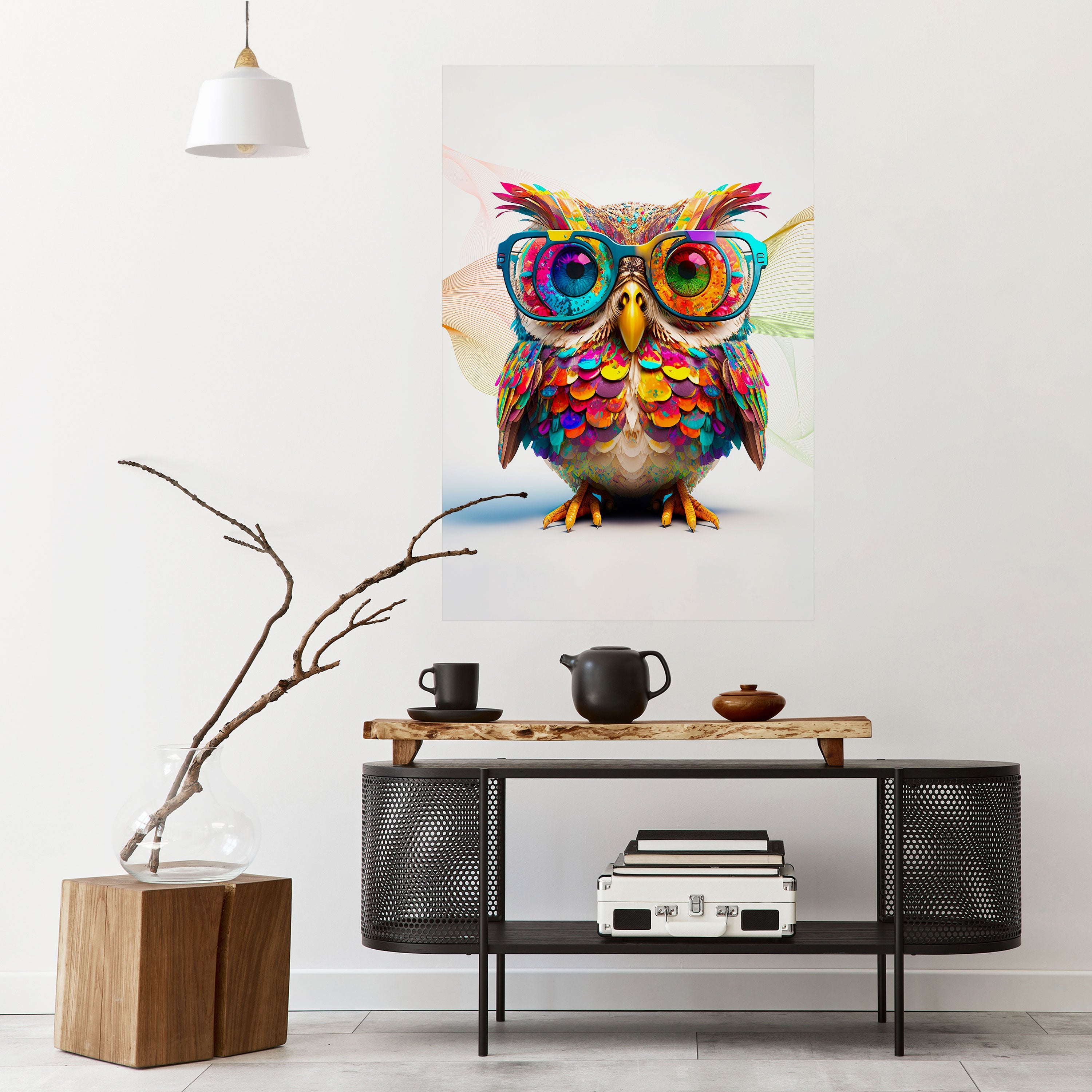 Affiche verticale autocollante HOOT HOOT