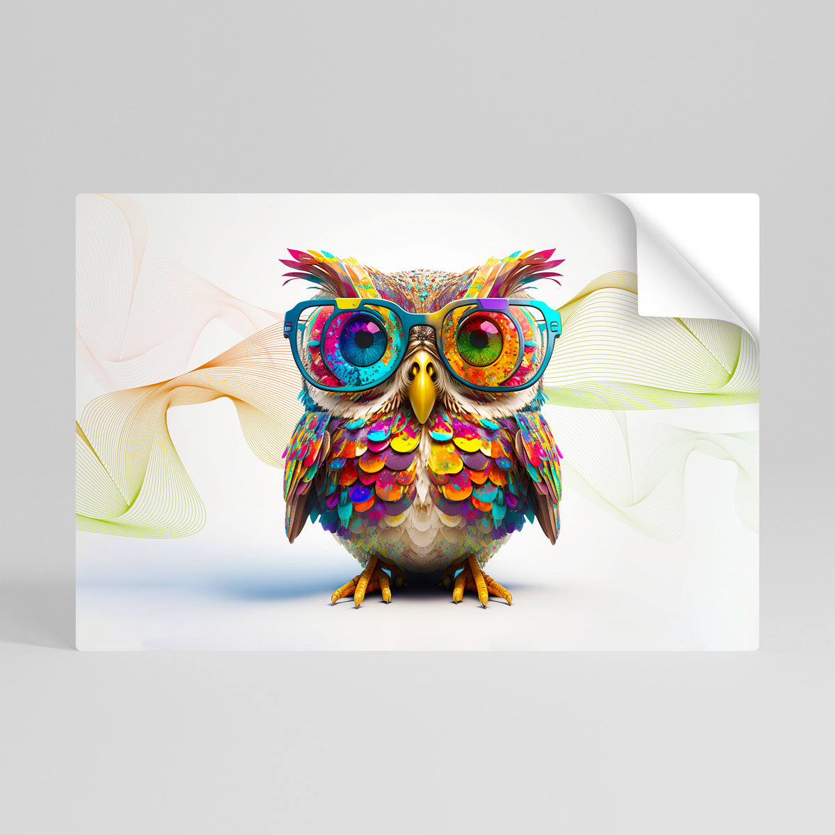 HOOT HOOT Peel and Stick Horizontal Poster