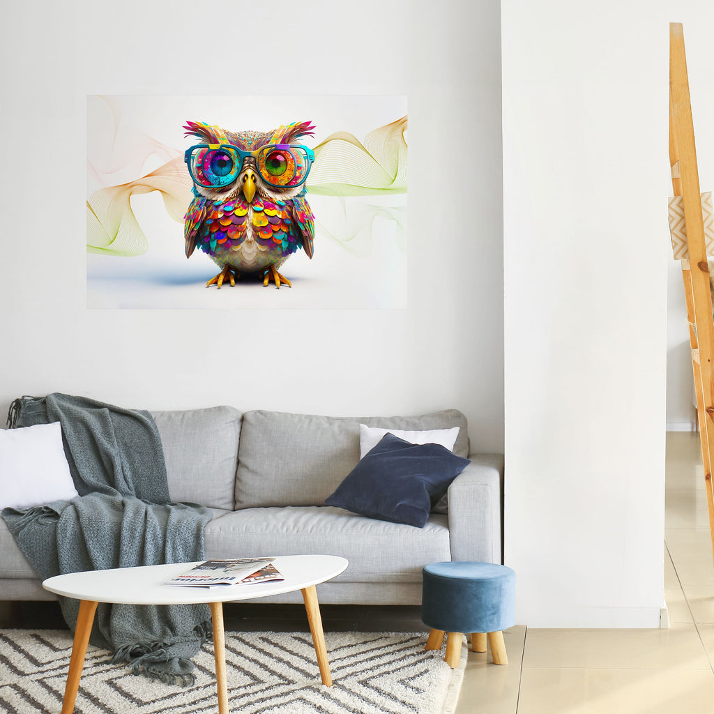 Affiche horizontale autocollante HOOT HOOT