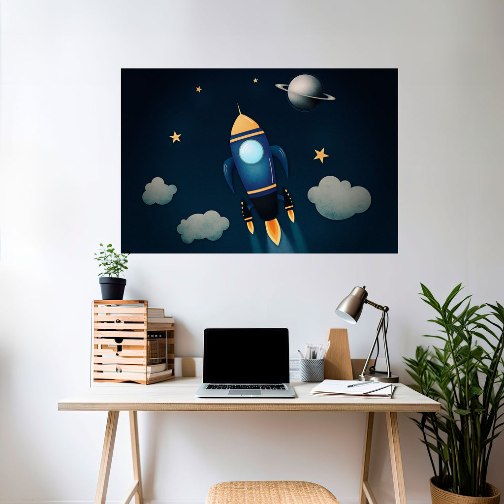 Affiche horizontale autocollante STELLAR SWING