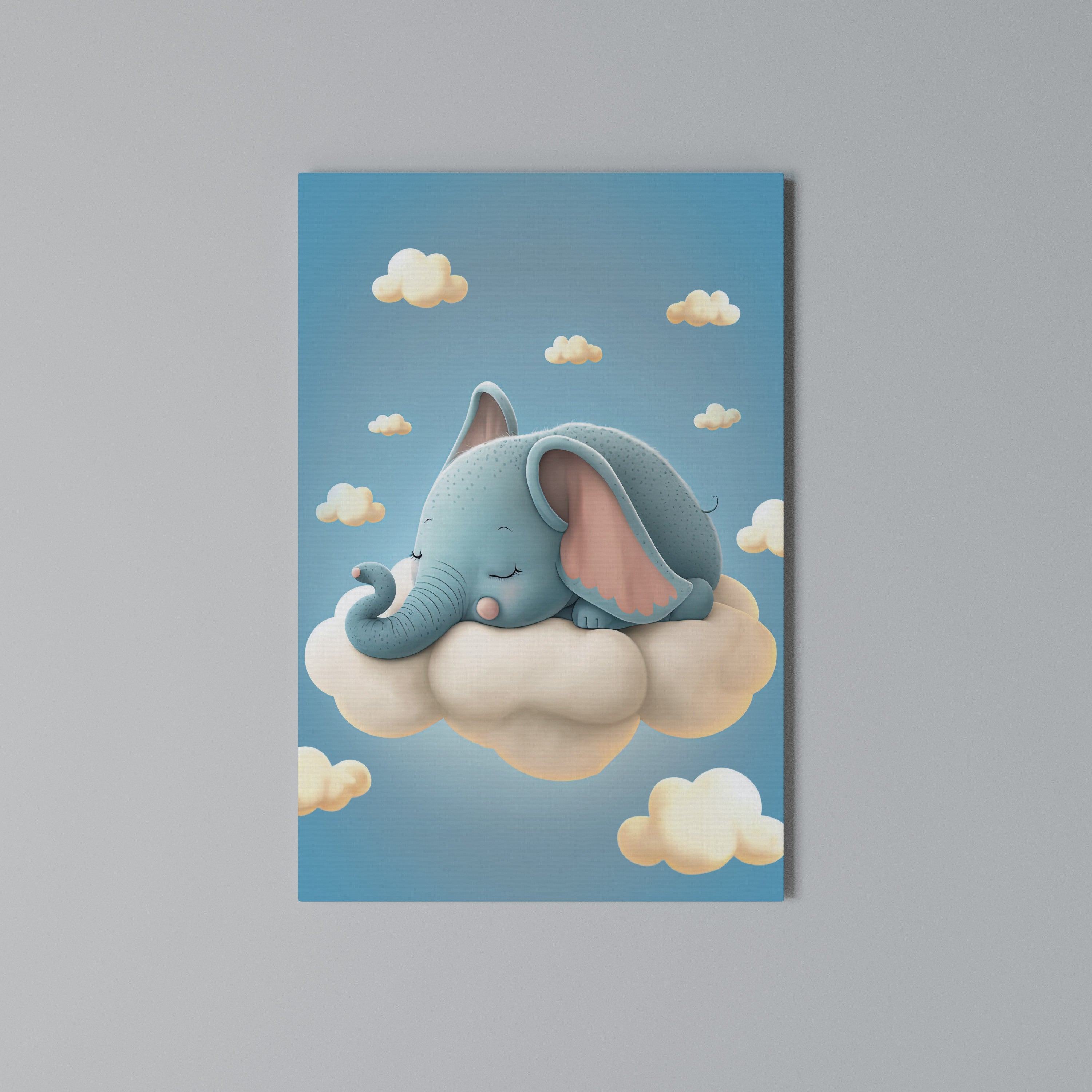 ELEPHANT DREAMS Vertical Canvas Print