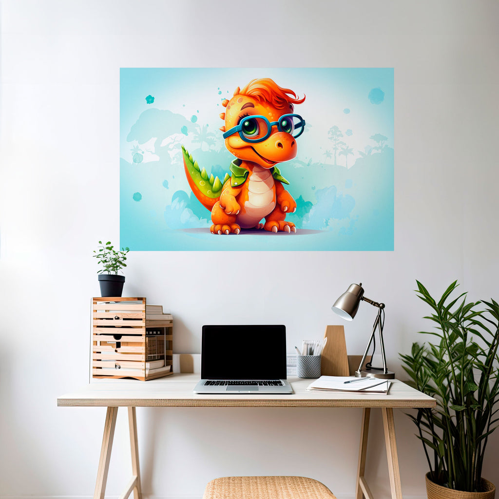 Affiche horizontale autocollante KIDDOSAURUS REX
