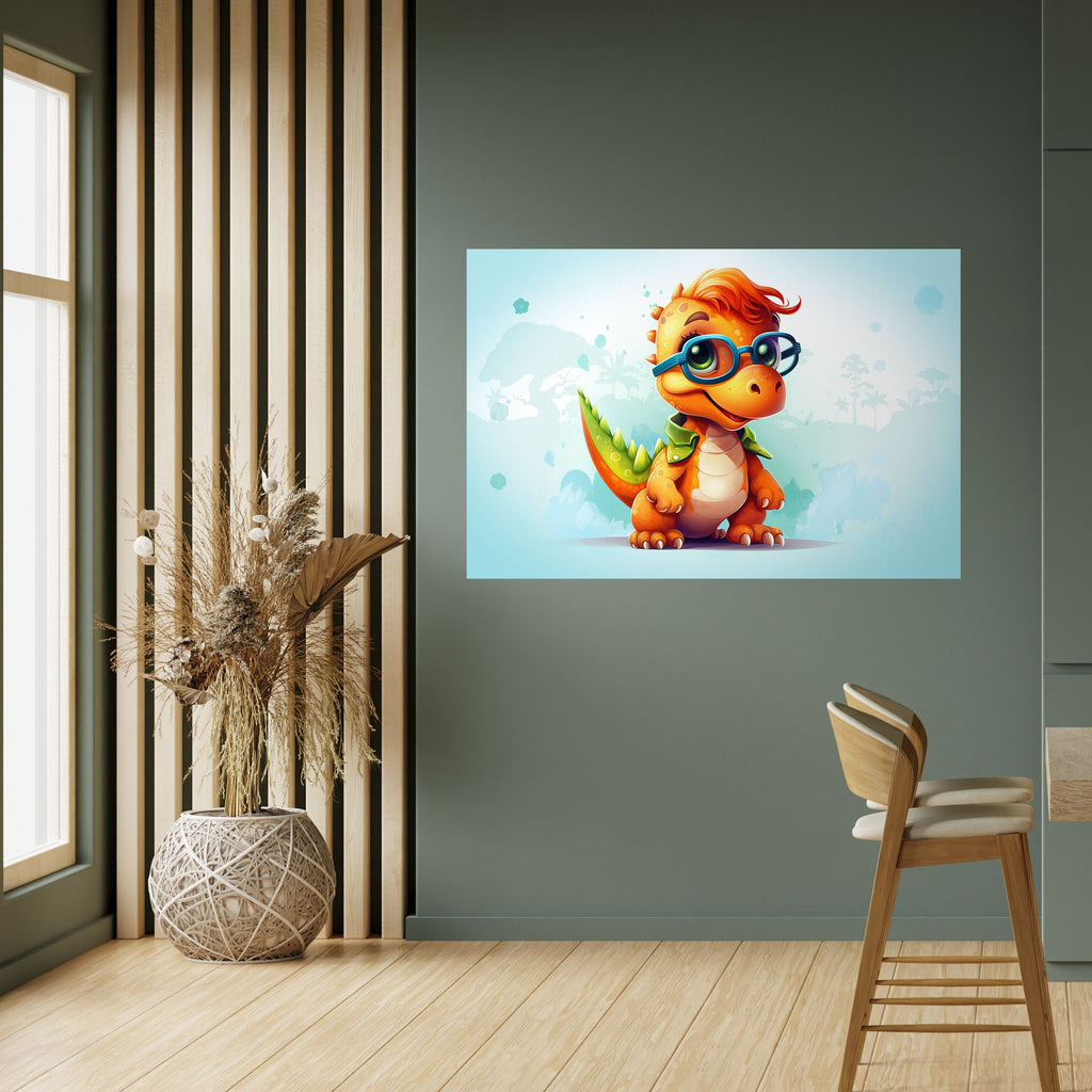 Affiche horizontale autocollante KIDDOSAURUS REX