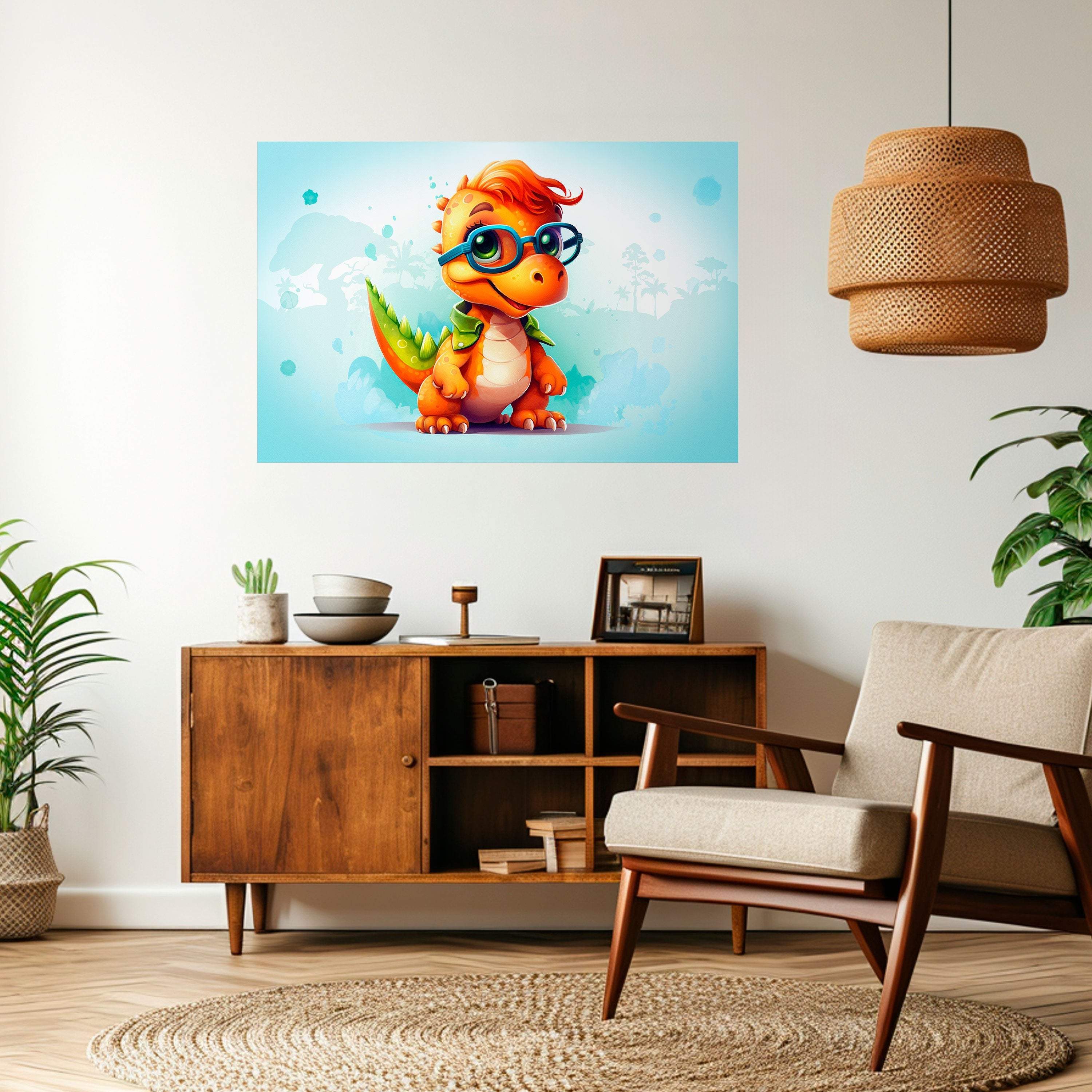 Affiche horizontale autocollante KIDDOSAURUS REX