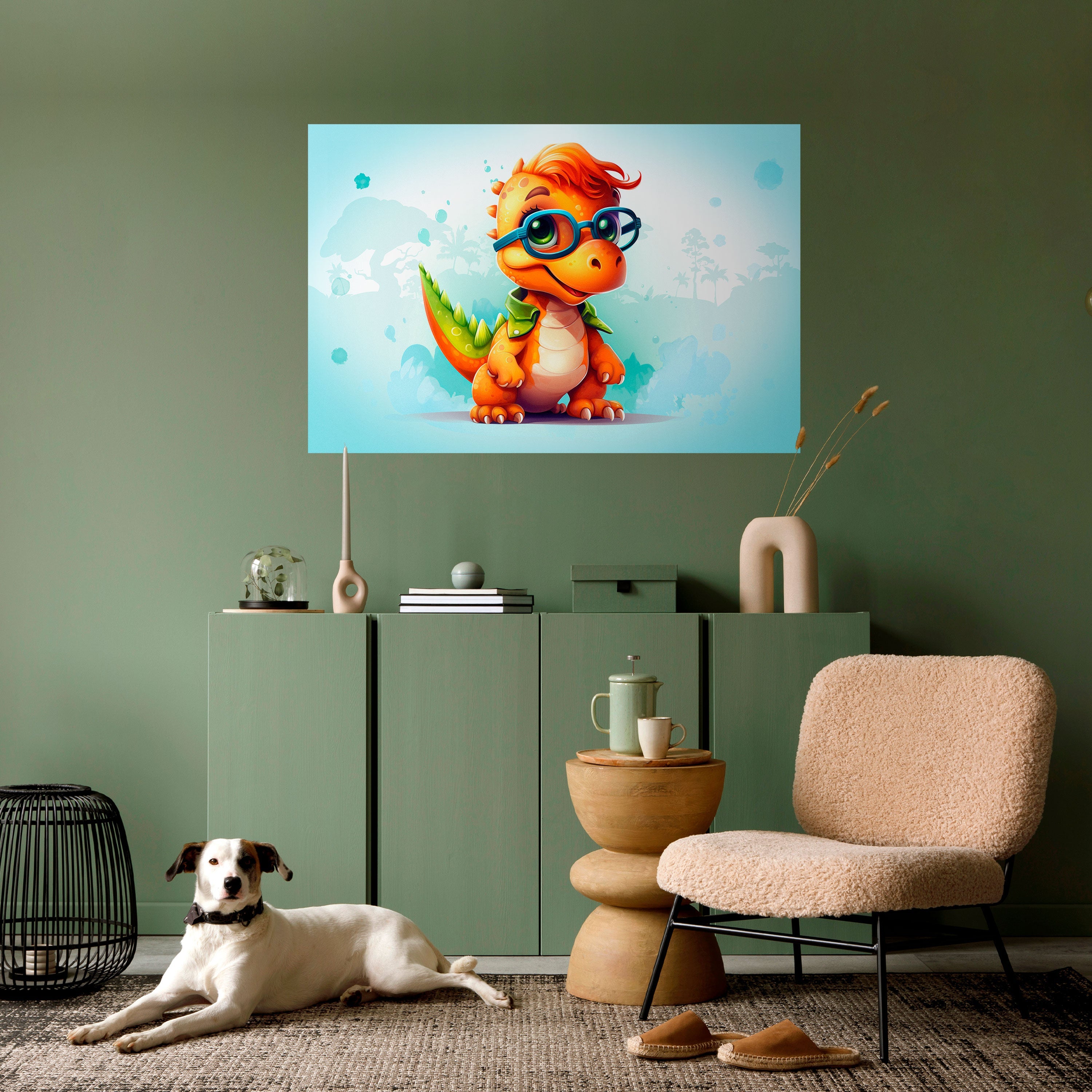 Affiche horizontale autocollante KIDDOSAURUS REX