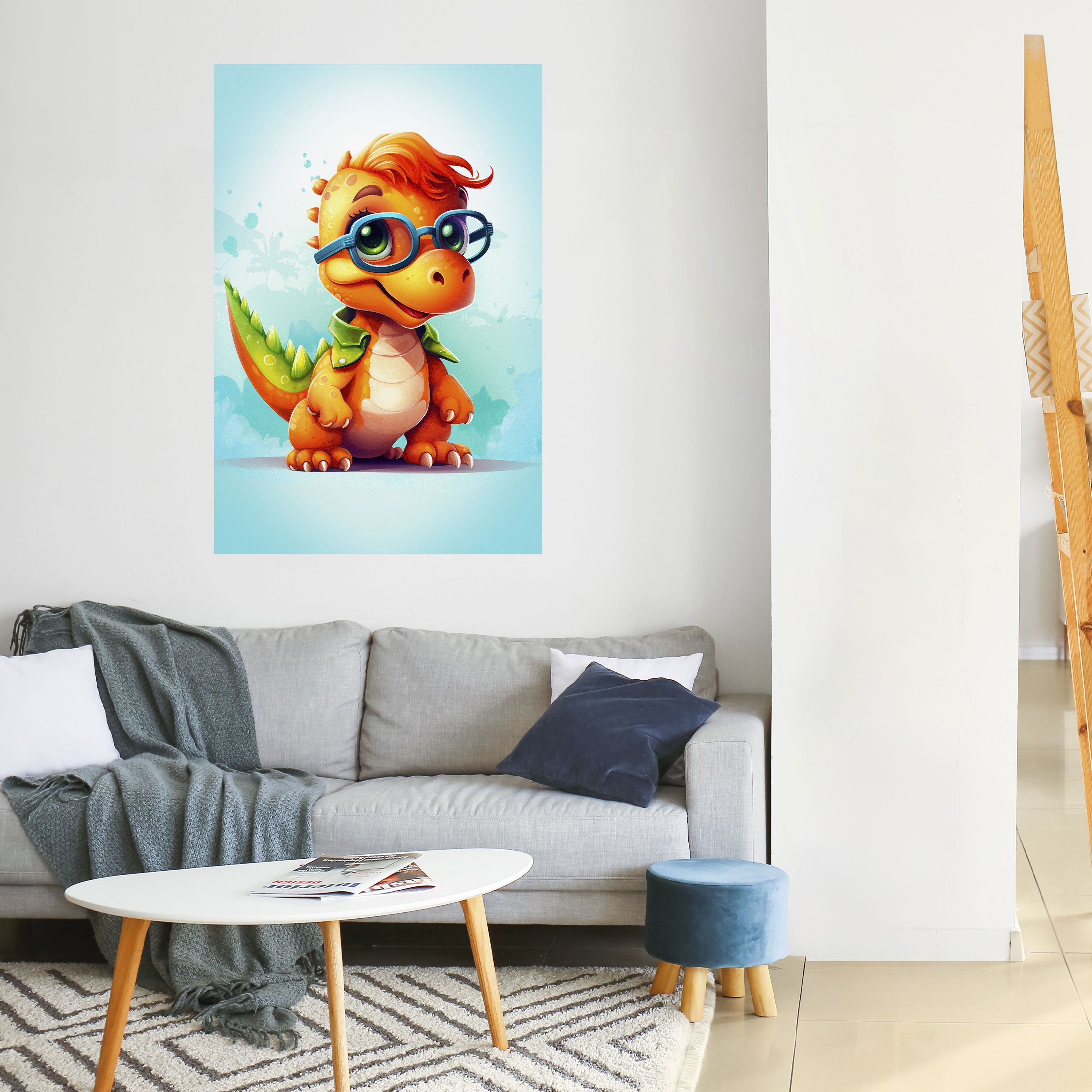 Affiche verticale autocollante KIDDOSAURUS REX