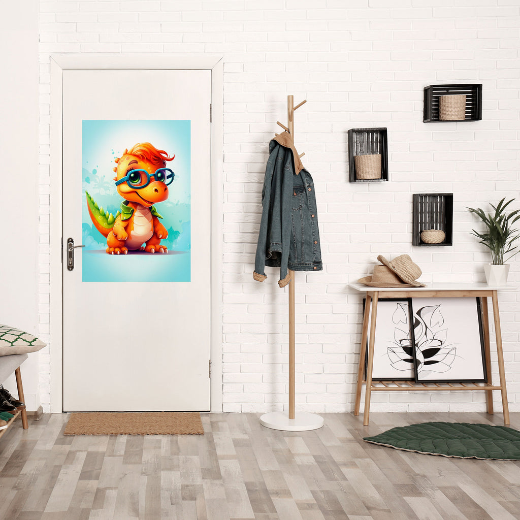 Affiche verticale autocollante KIDDOSAURUS REX