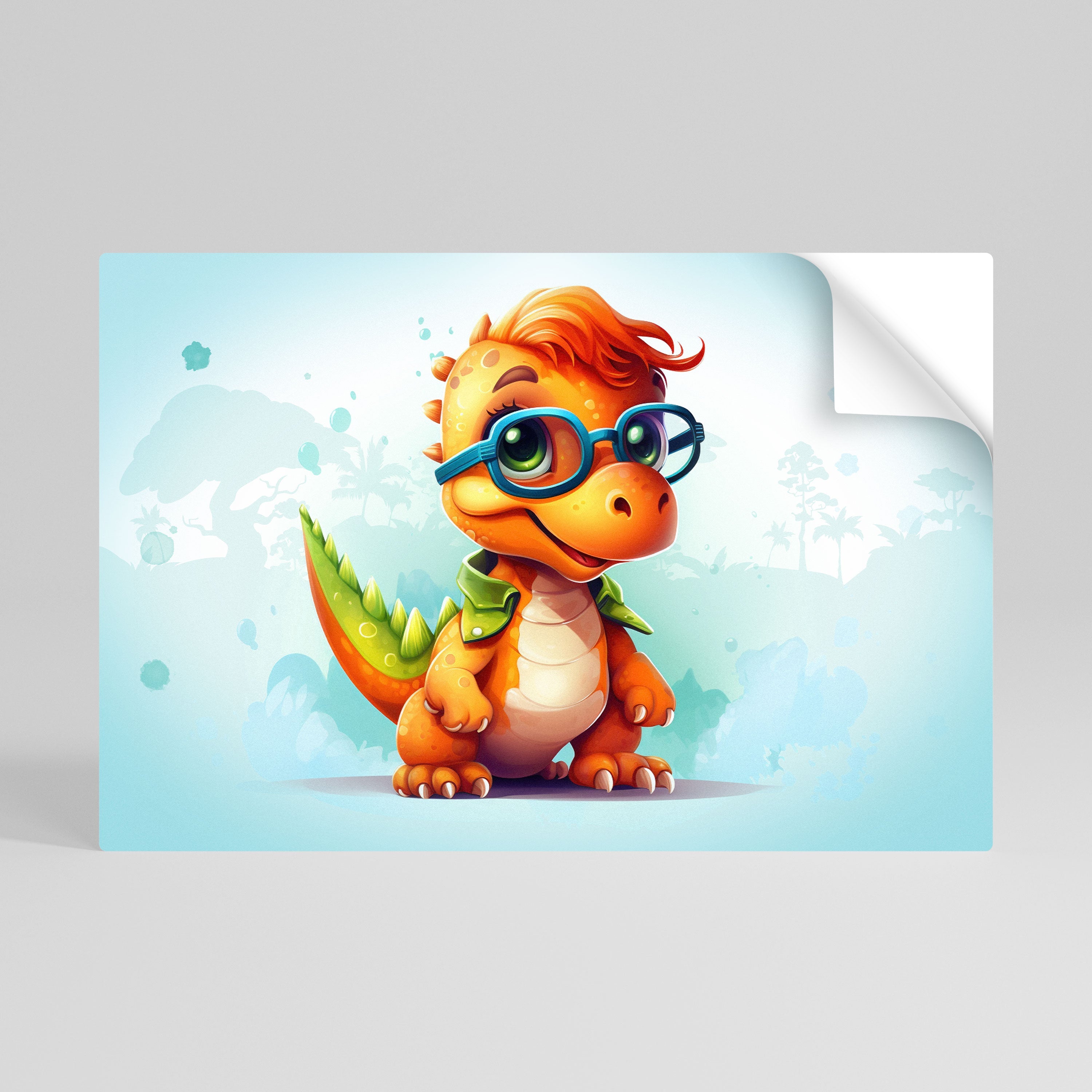 Affiche horizontale autocollante KIDDOSAURUS REX