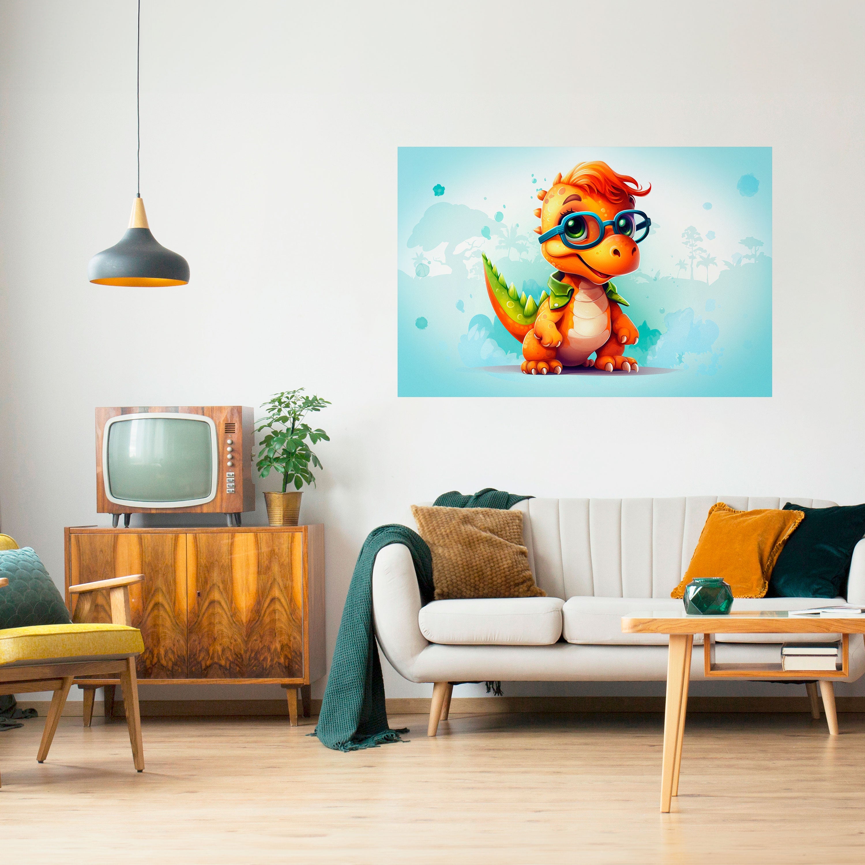 Affiche horizontale autocollante KIDDOSAURUS REX