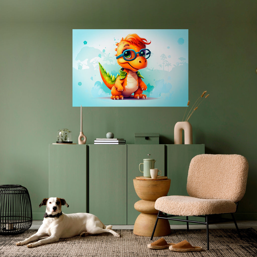 Affiche horizontale autocollante KIDDOSAURUS REX