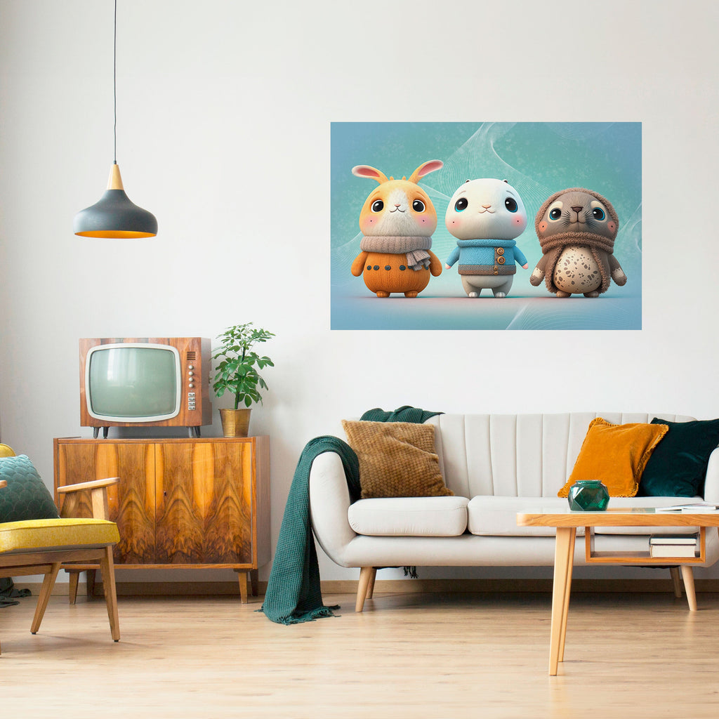 SWEETIES SQUAD Affiche horizontale à décoller et à coller