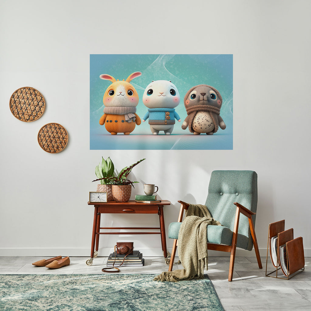 SWEETIES SQUAD Affiche horizontale à décoller et à coller