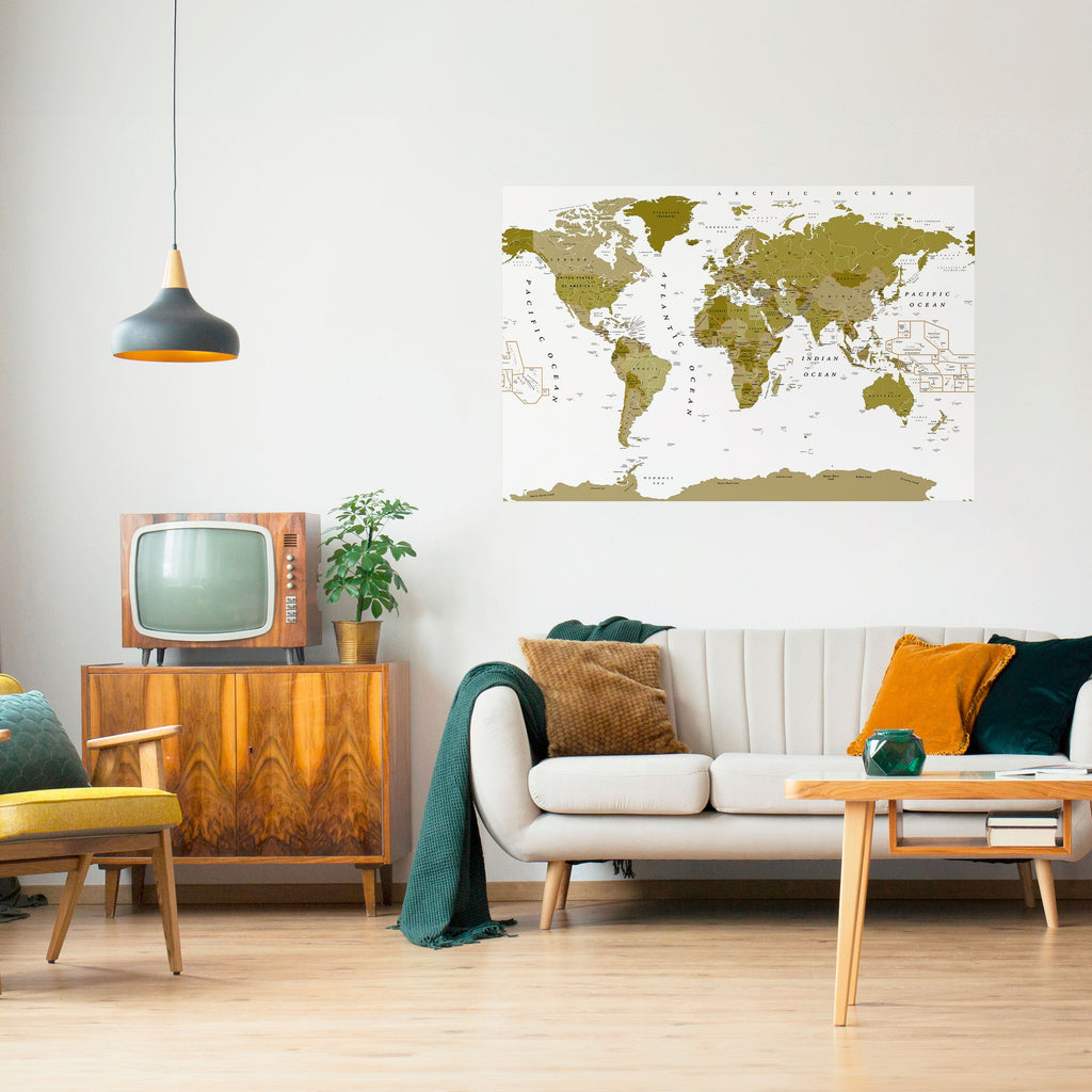 Affiche horizontale autocollante « OLIVIER TERRE ENCHANTÉE »