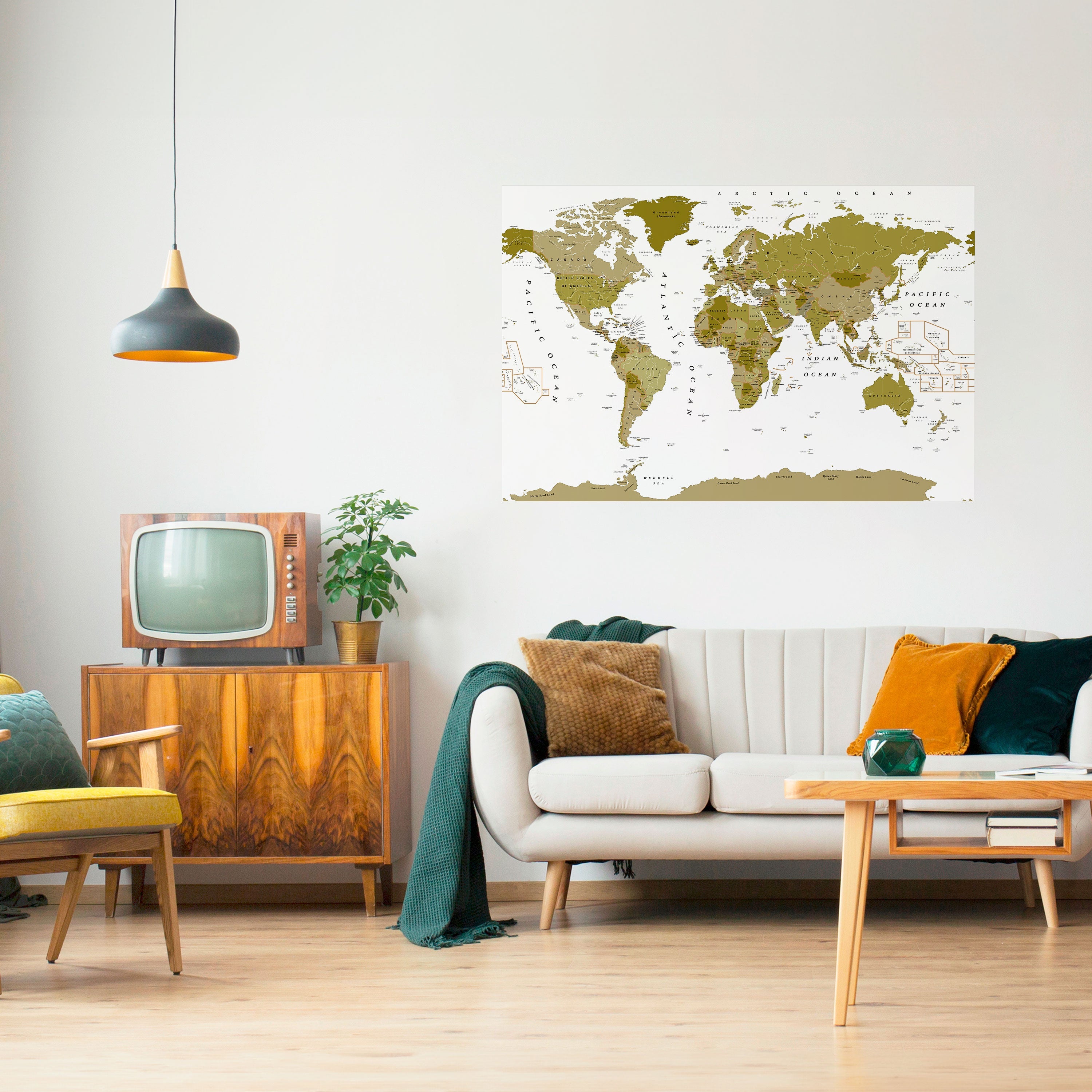 Affiche horizontale autocollante « OLIVIER TERRE ENCHANTÉE »