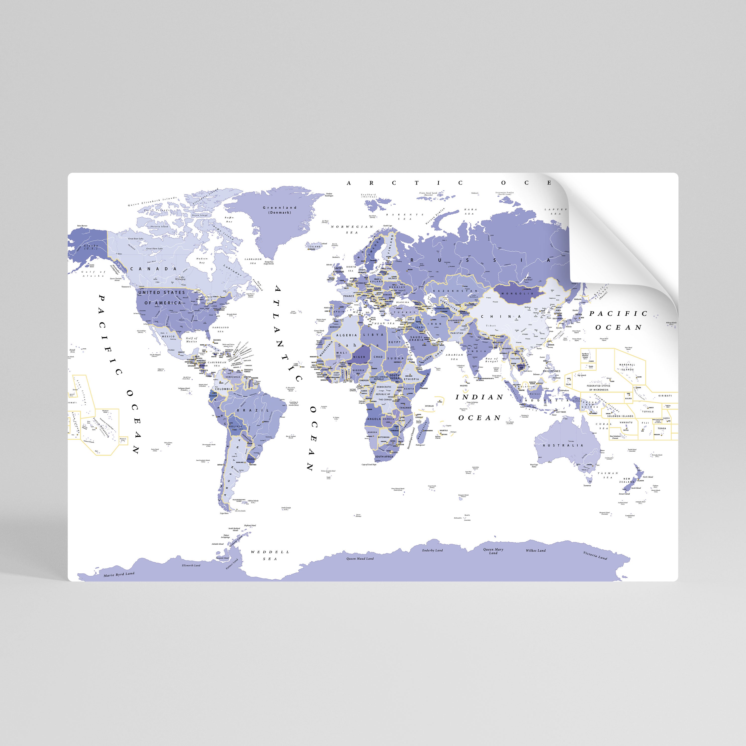 VIOLET WORLDVIEW Peel and Stick Horizontal Poster