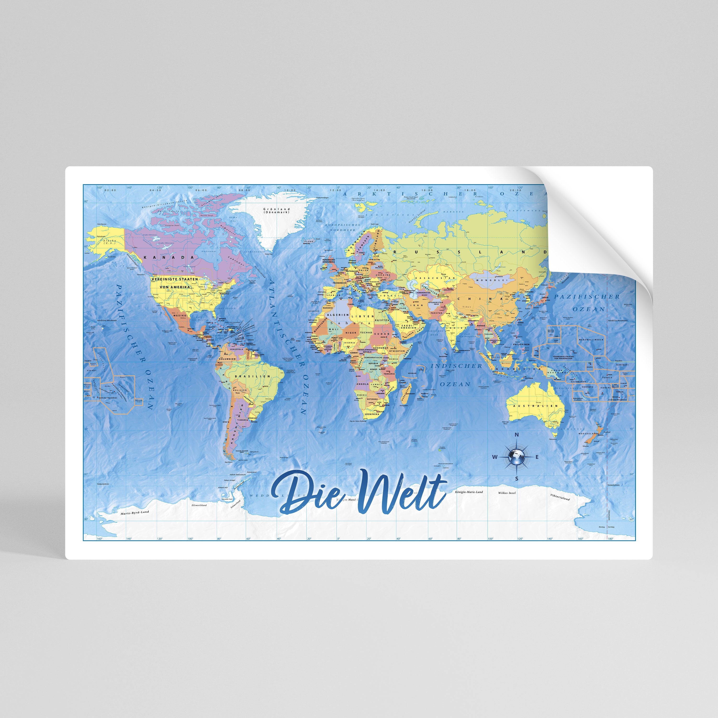 TERRAIN OF DISCOVERY [DE] Peel and Stick Horizontal Poster