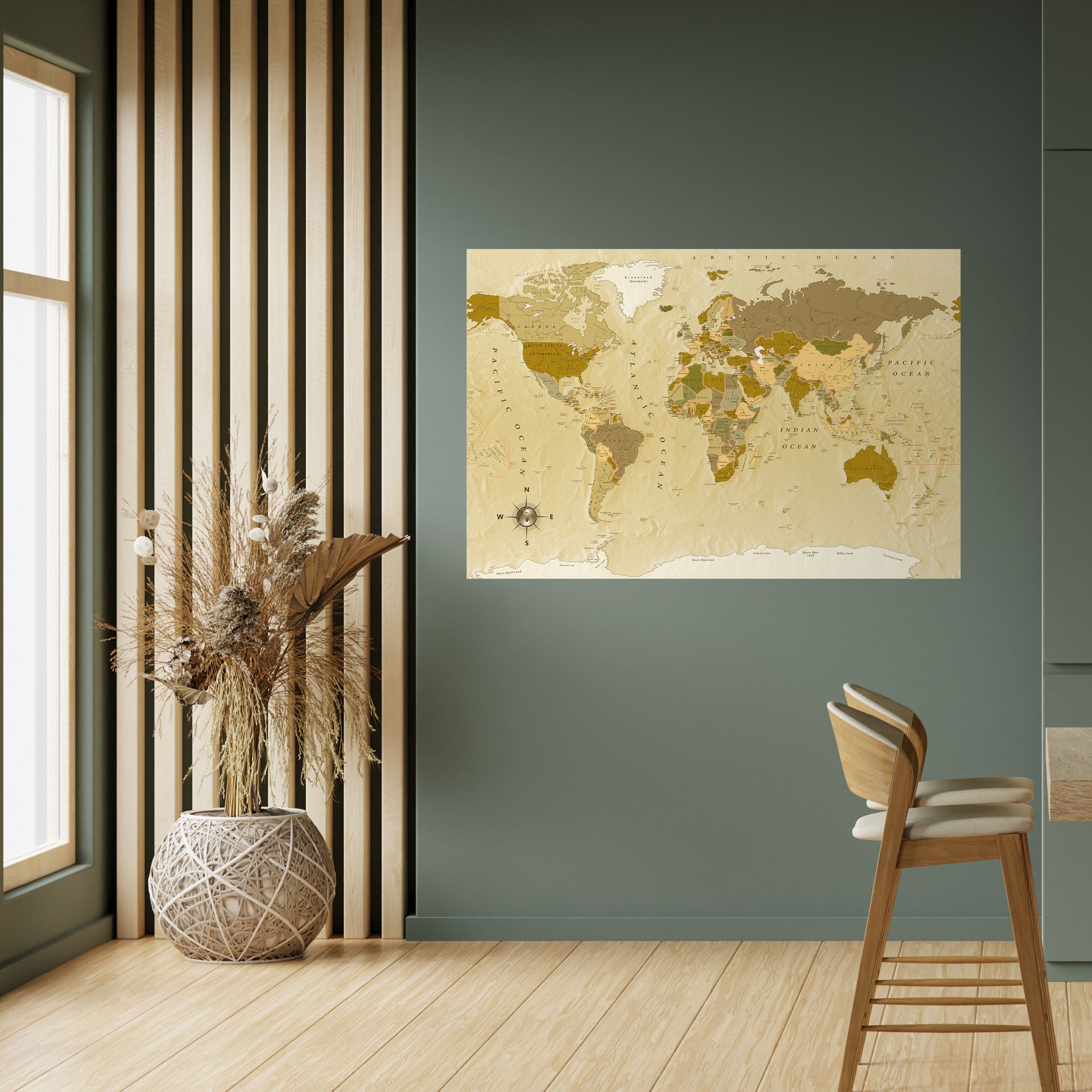 Affiche horizontale autocollante Géographies méconnues