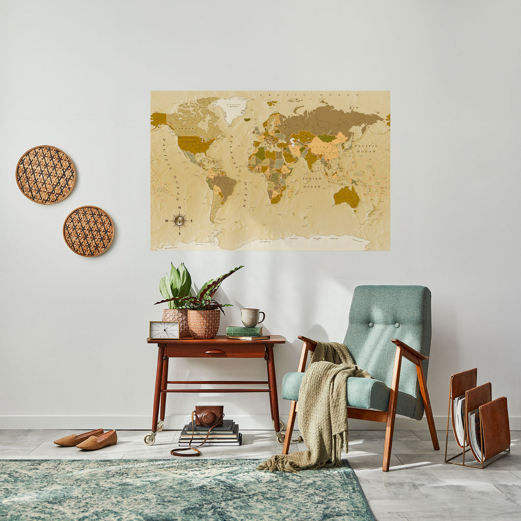 Affiche horizontale autocollante Géographies méconnues