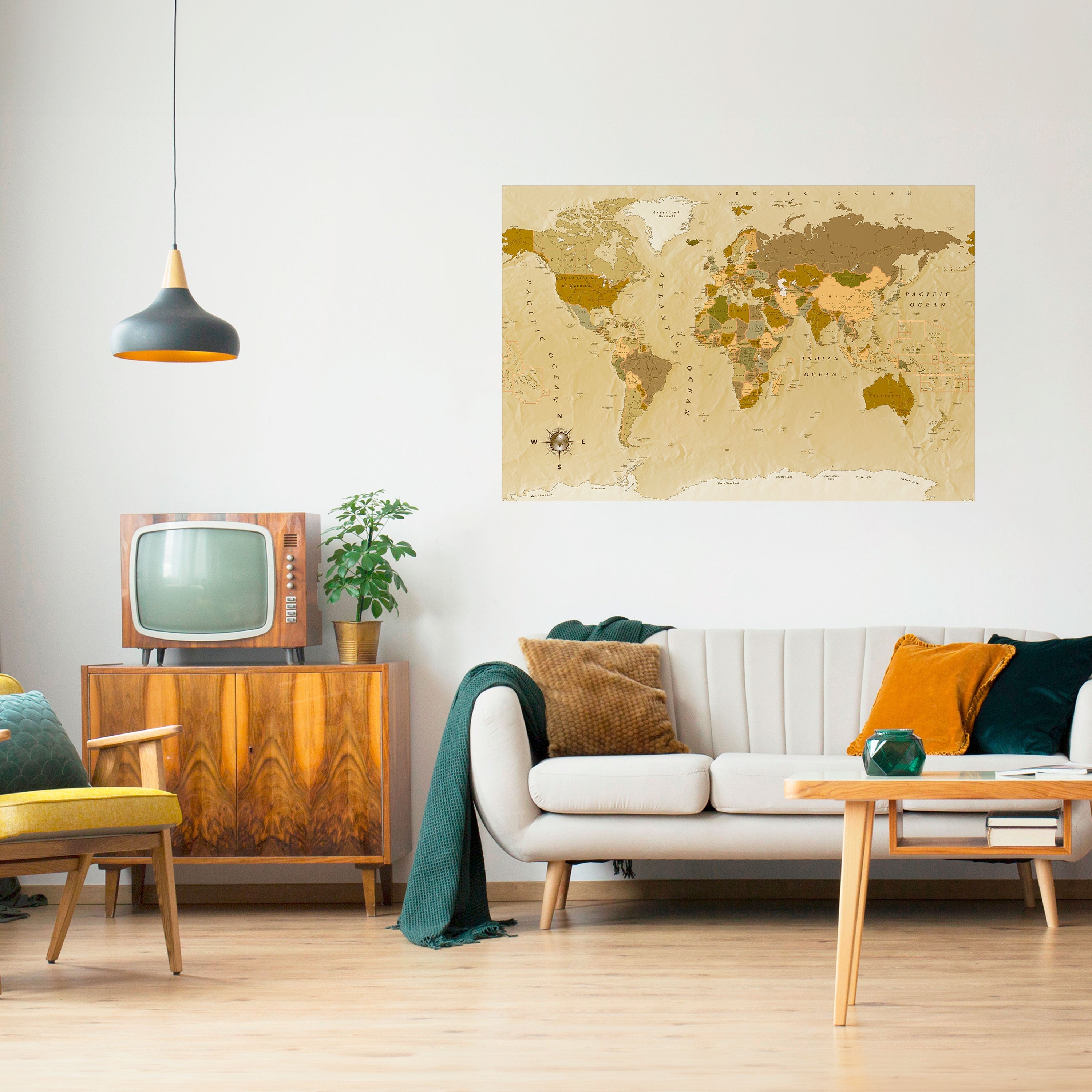 Affiche horizontale autocollante Géographies méconnues