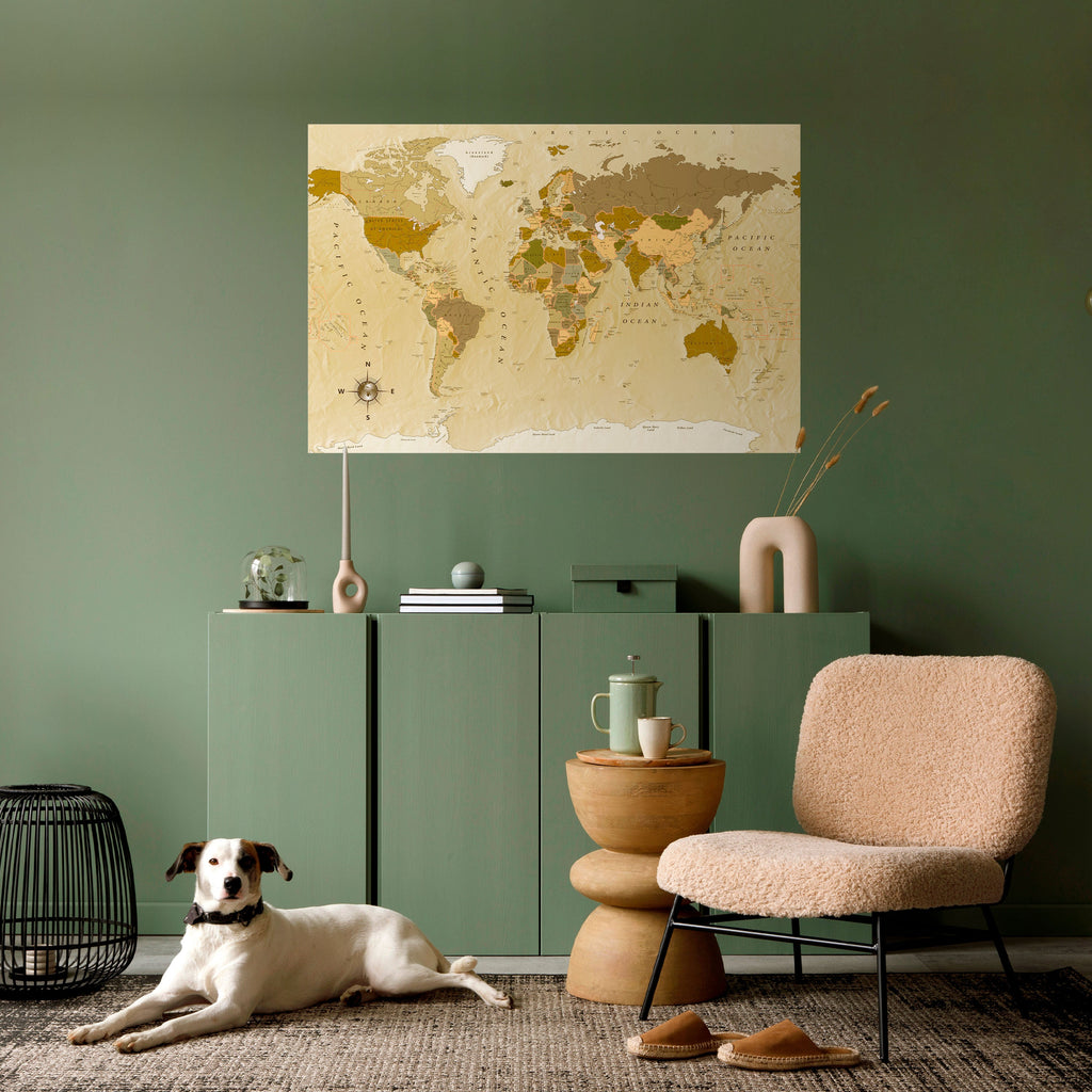 Affiche horizontale autocollante Géographies méconnues