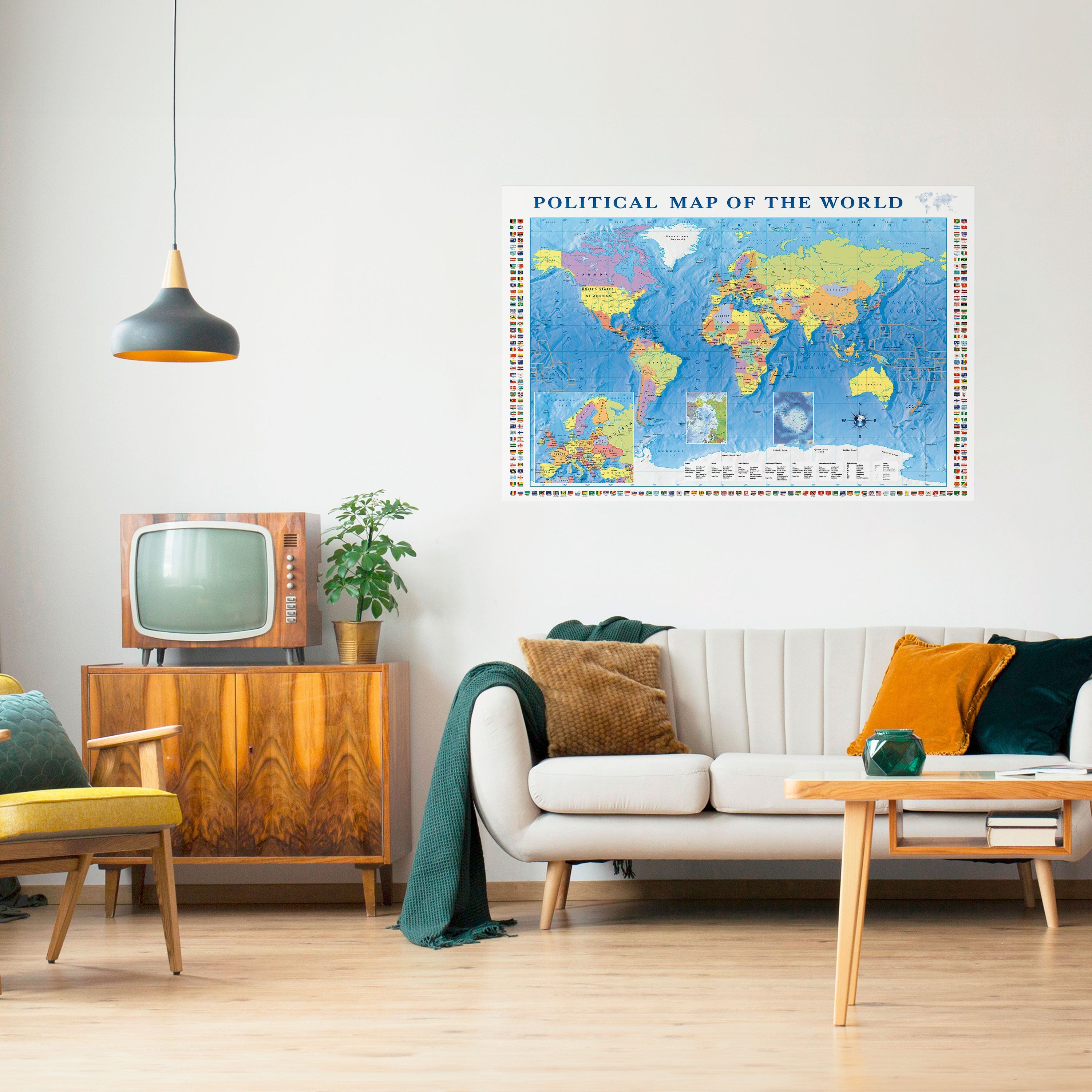 Affiche horizontale autocollante BORDERS AND BEYOND
