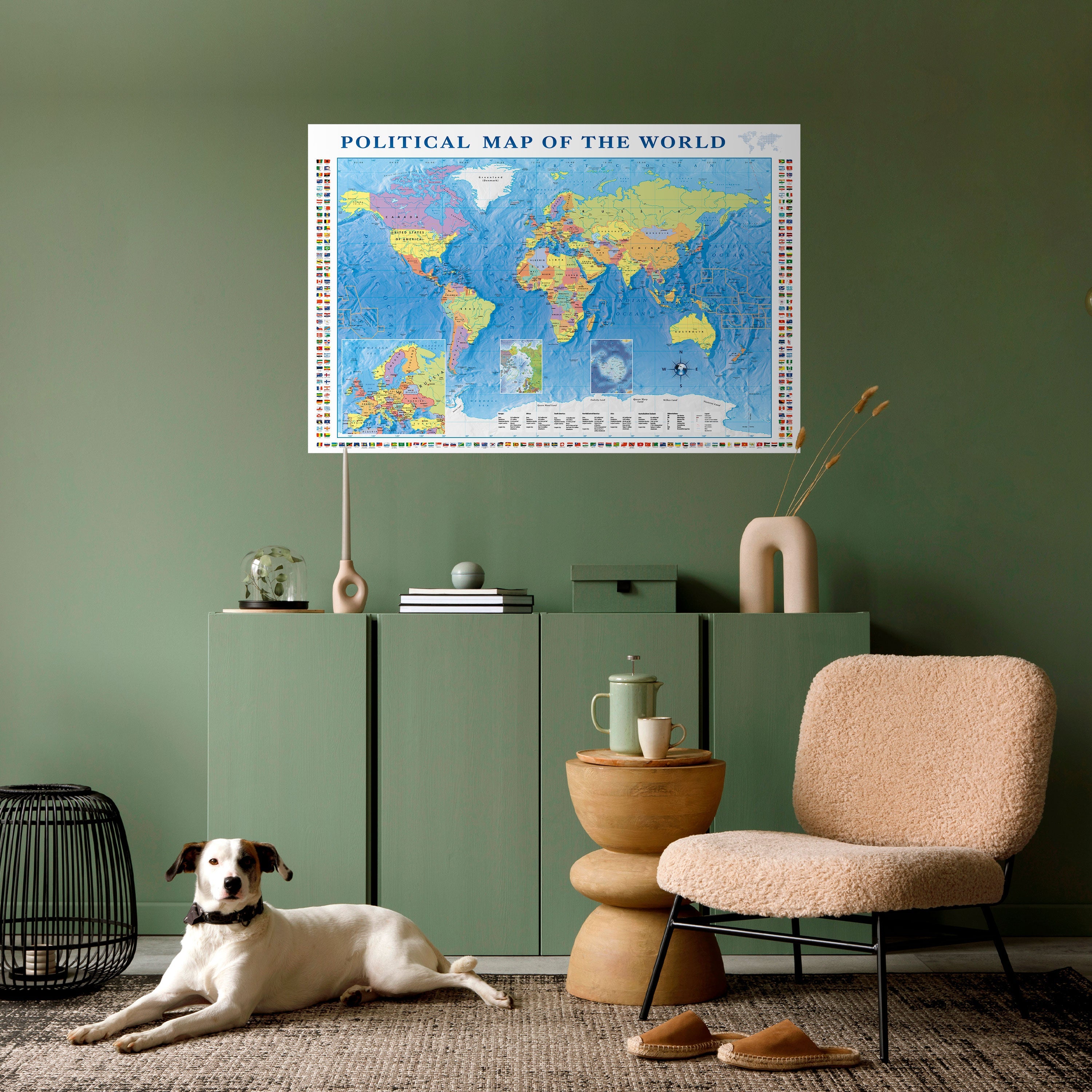 Affiche horizontale autocollante BORDERS AND BEYOND