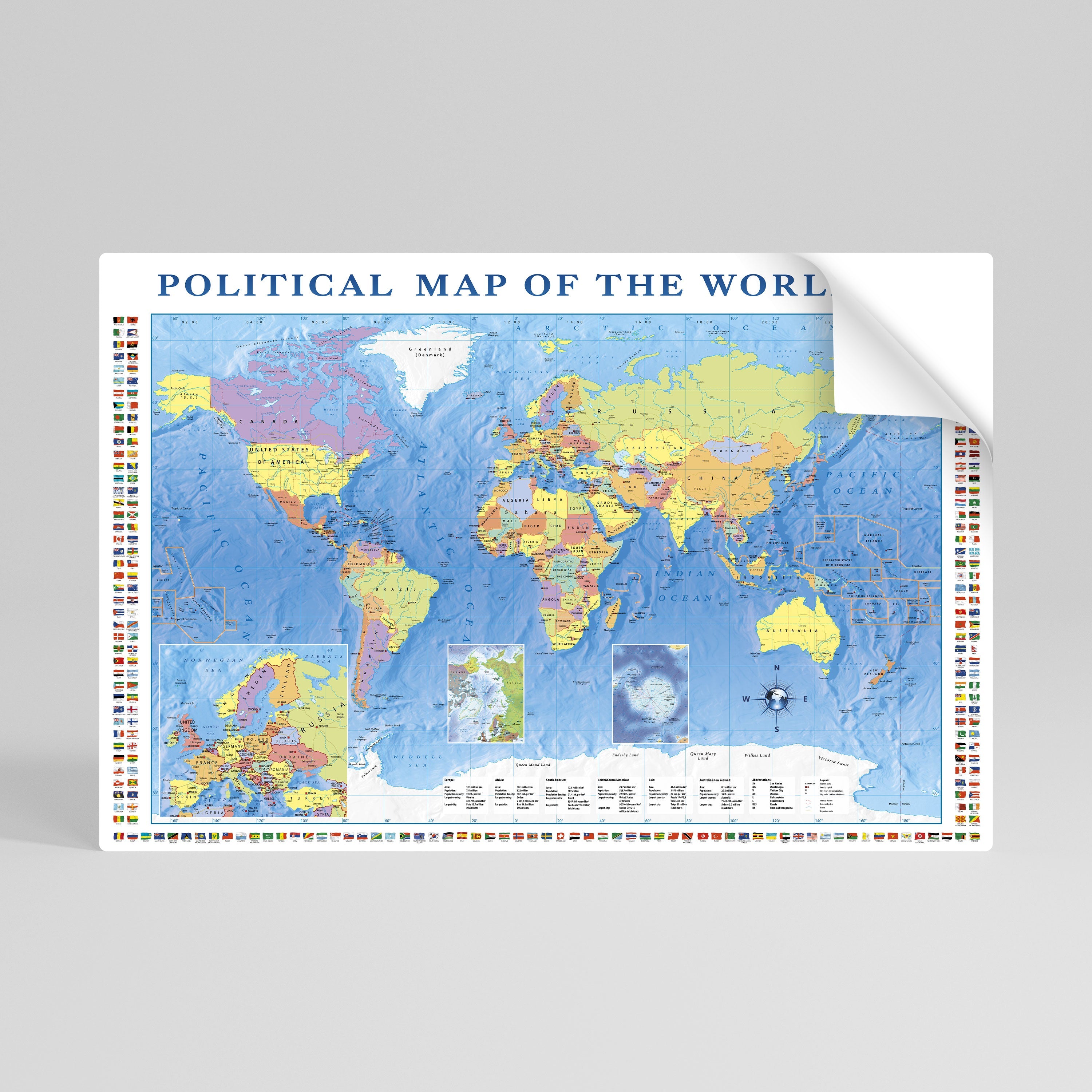 Affiche horizontale autocollante BORDERS AND BEYOND