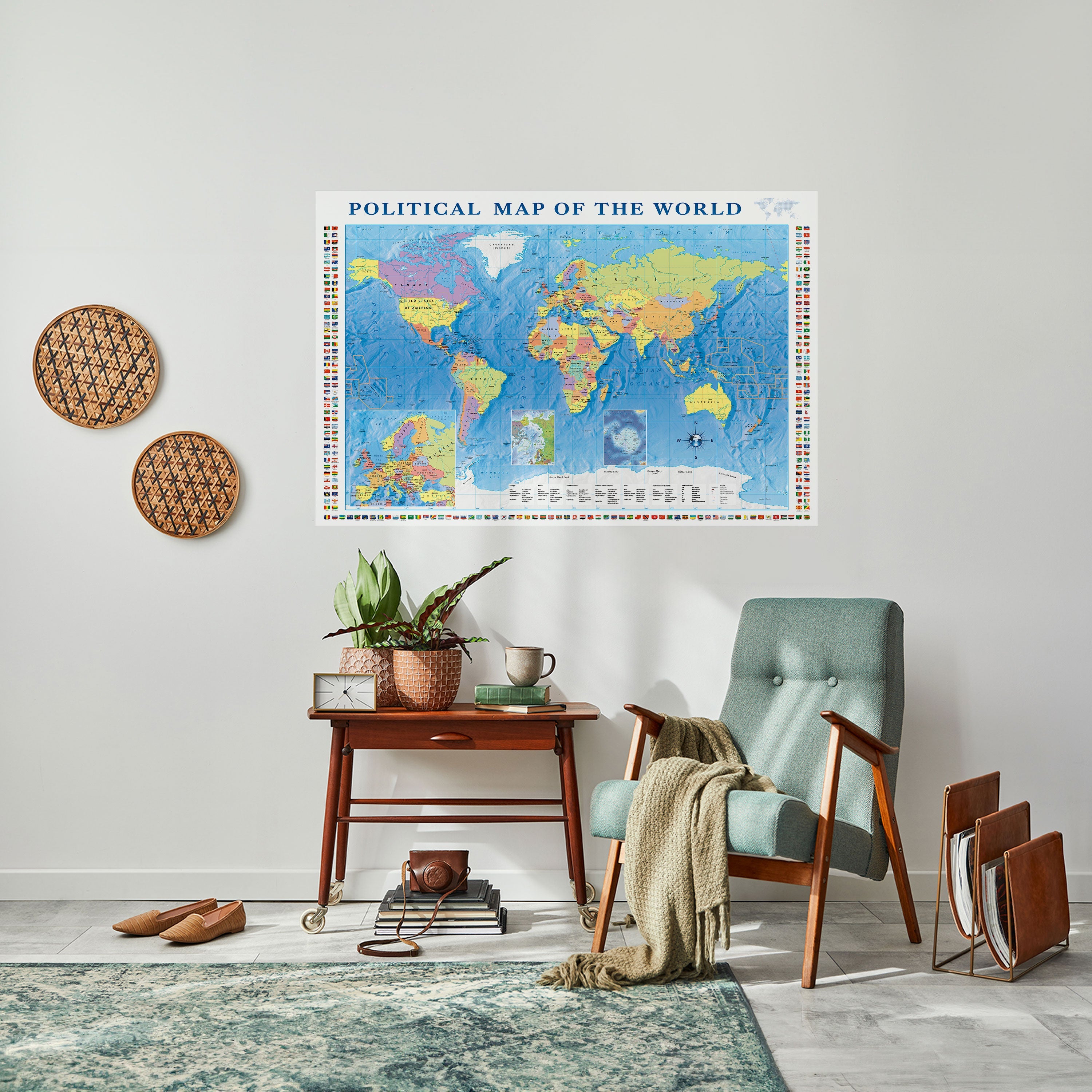 Affiche horizontale autocollante BORDERS AND BEYOND