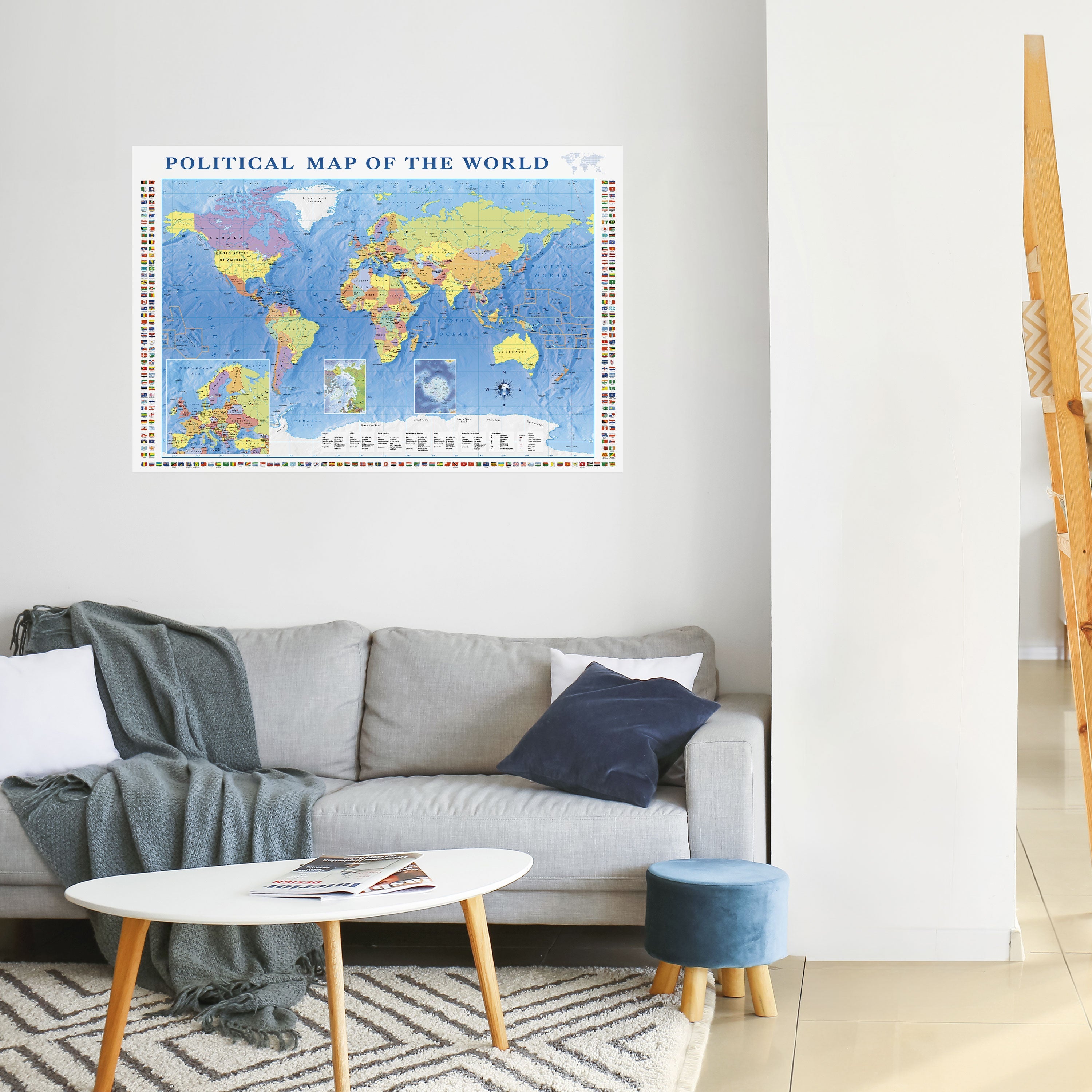 Affiche horizontale autocollante BORDERS AND BEYOND