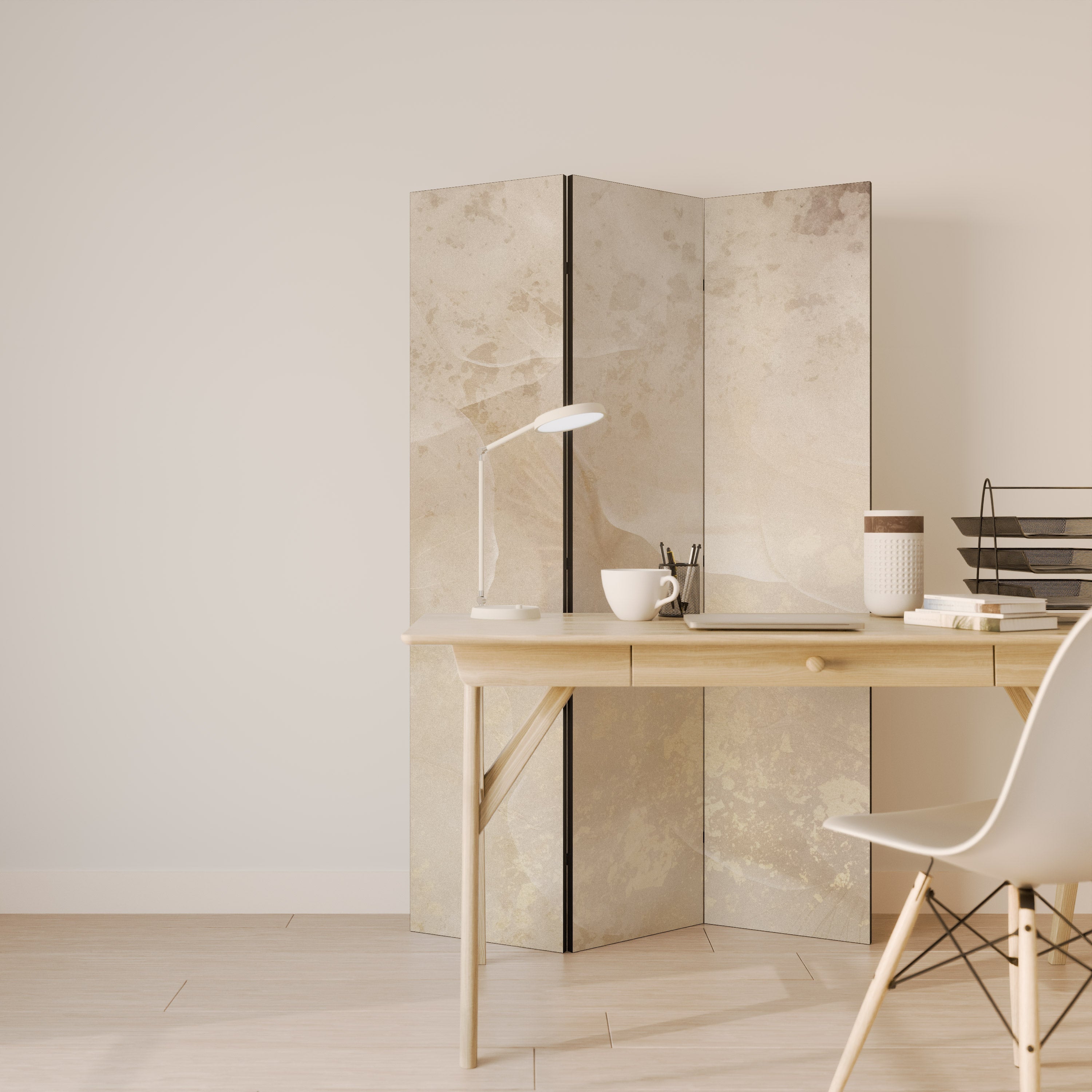 Cloison décorative à 3 panneaux PÉTALES CHUCHOTANTES