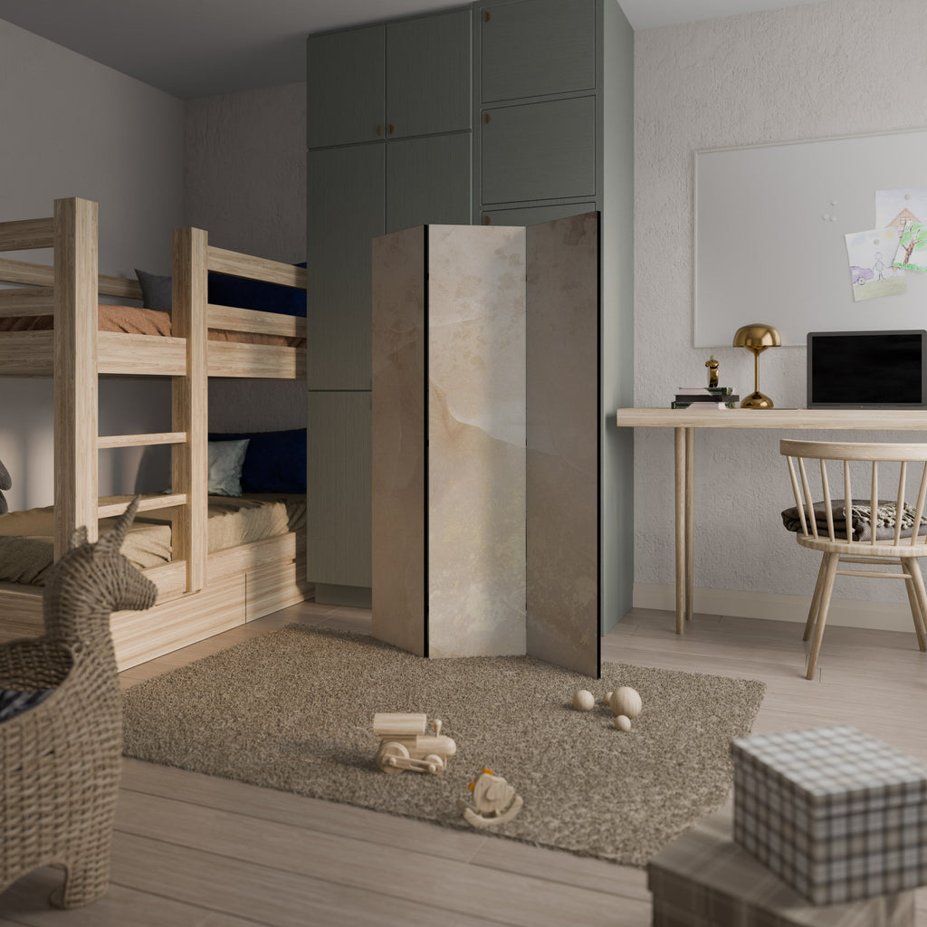 Cloison décorative à 3 panneaux PÉTALES CHUCHOTANTES