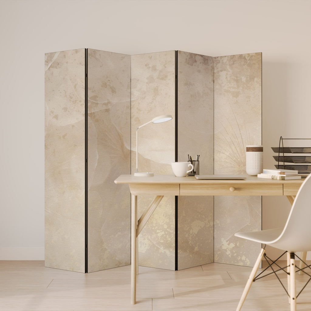 WHISPERING PETALS Decorative 5-Panel Room Divider