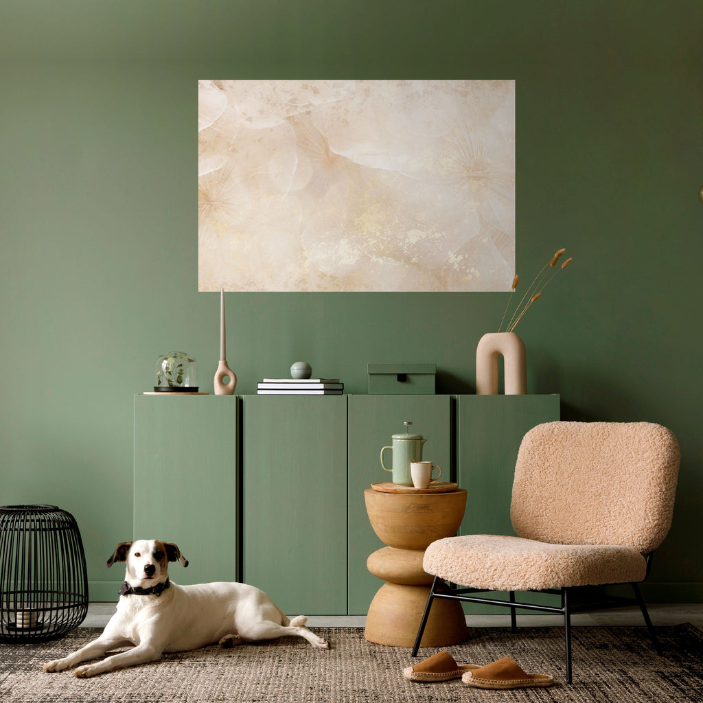 Affiche horizontale autocollante « Pétales chuchotants »