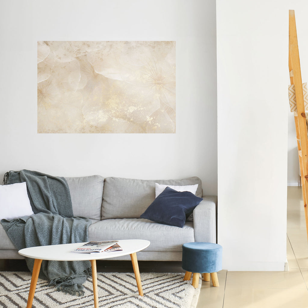 Affiche horizontale autocollante « Pétales chuchotants »