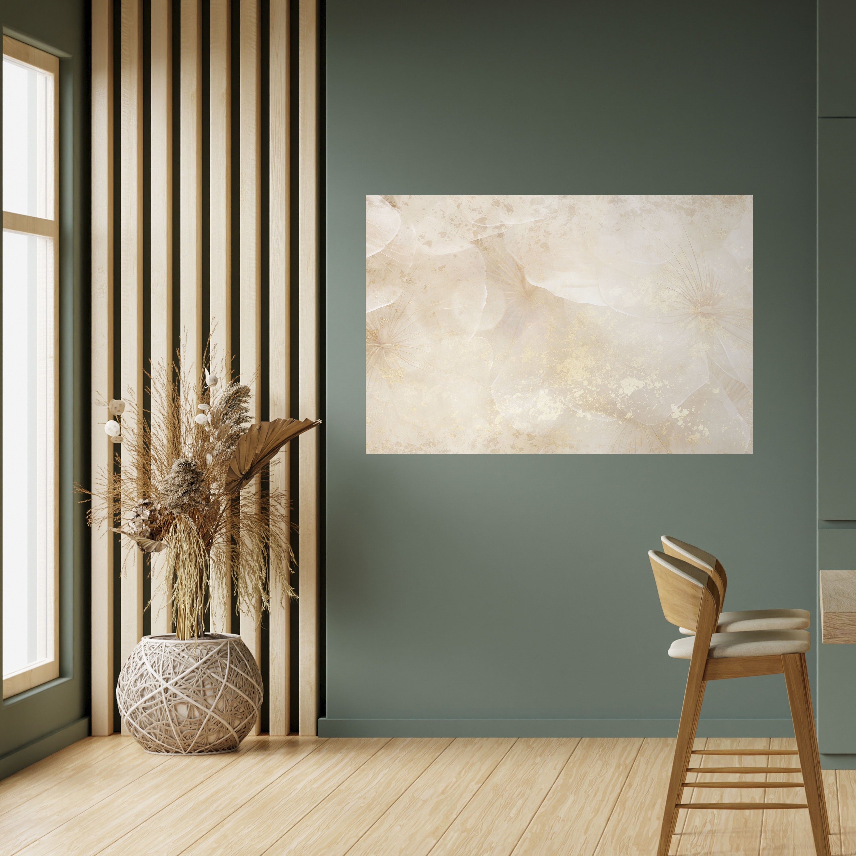 Affiche horizontale autocollante « Pétales chuchotants »