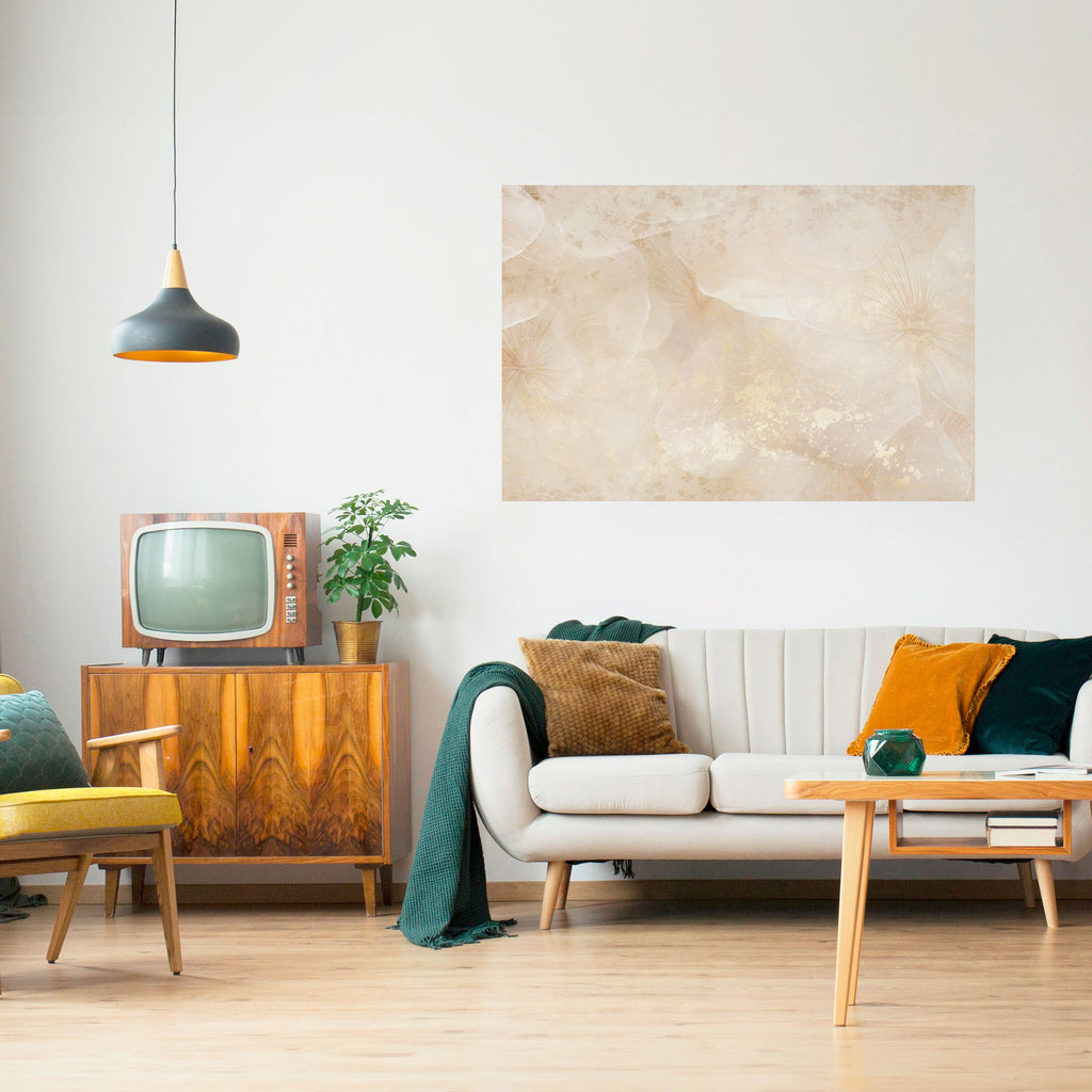 Affiche horizontale autocollante « Pétales chuchotants »