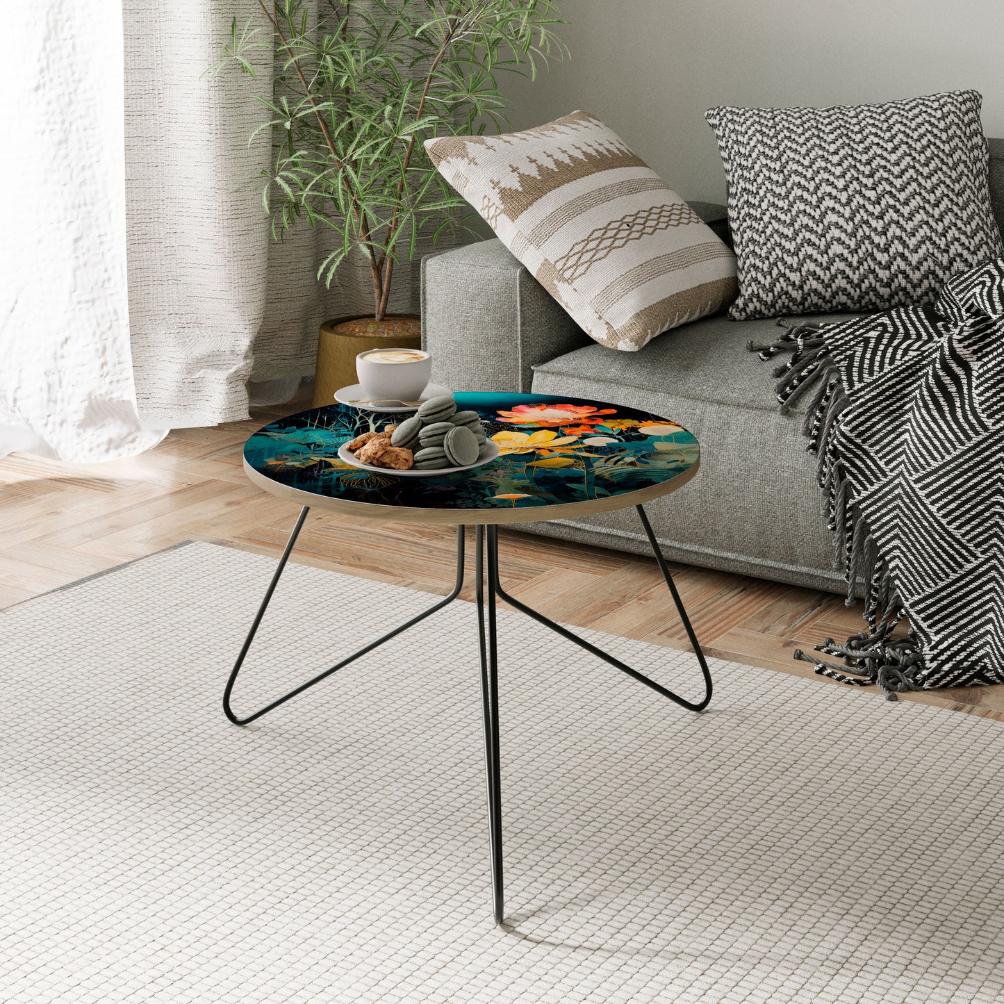MIDNIGHT FLOWERS Coffee Table