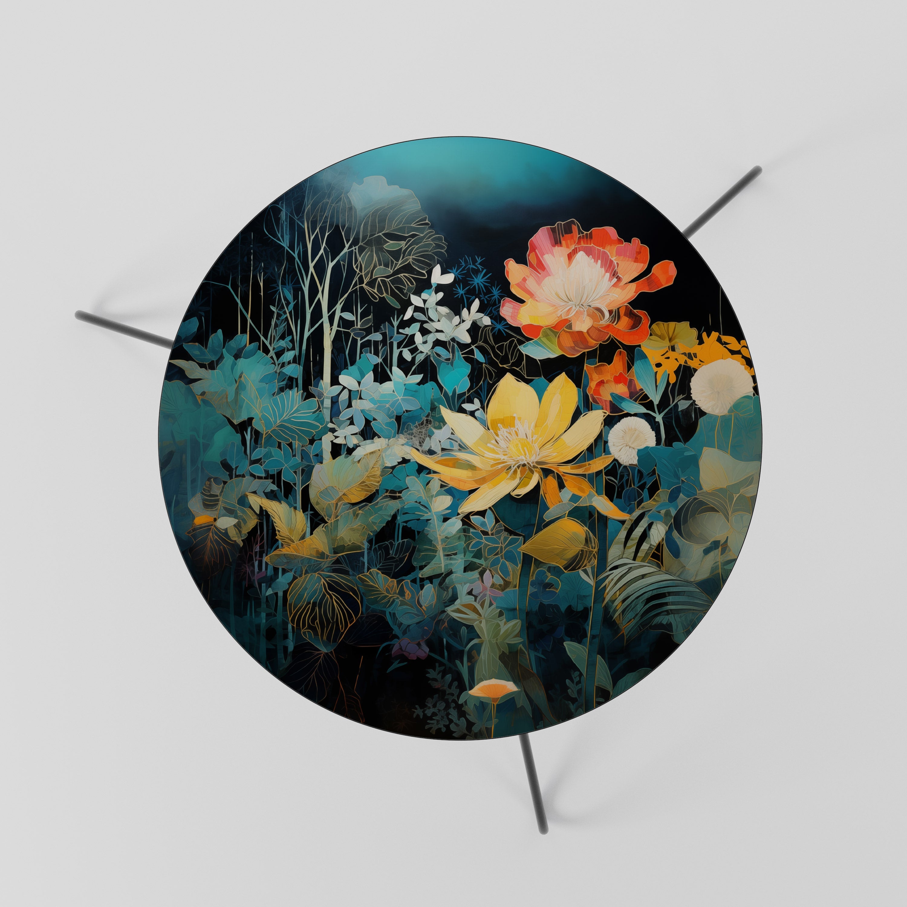 MIDNIGHT FLOWERS Coffee Table 60